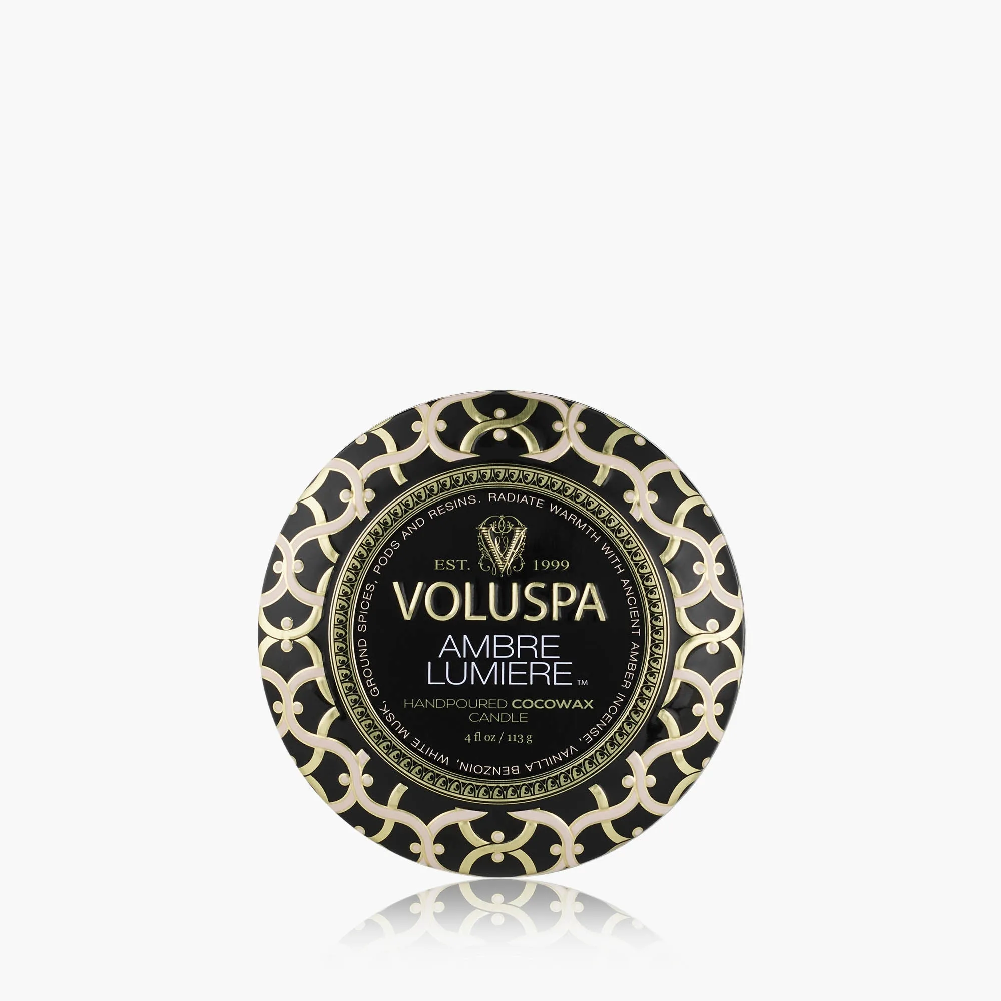 Voluspa Ambre Lumiere Mini Tin Candle Review: Scent Throw and Longevity