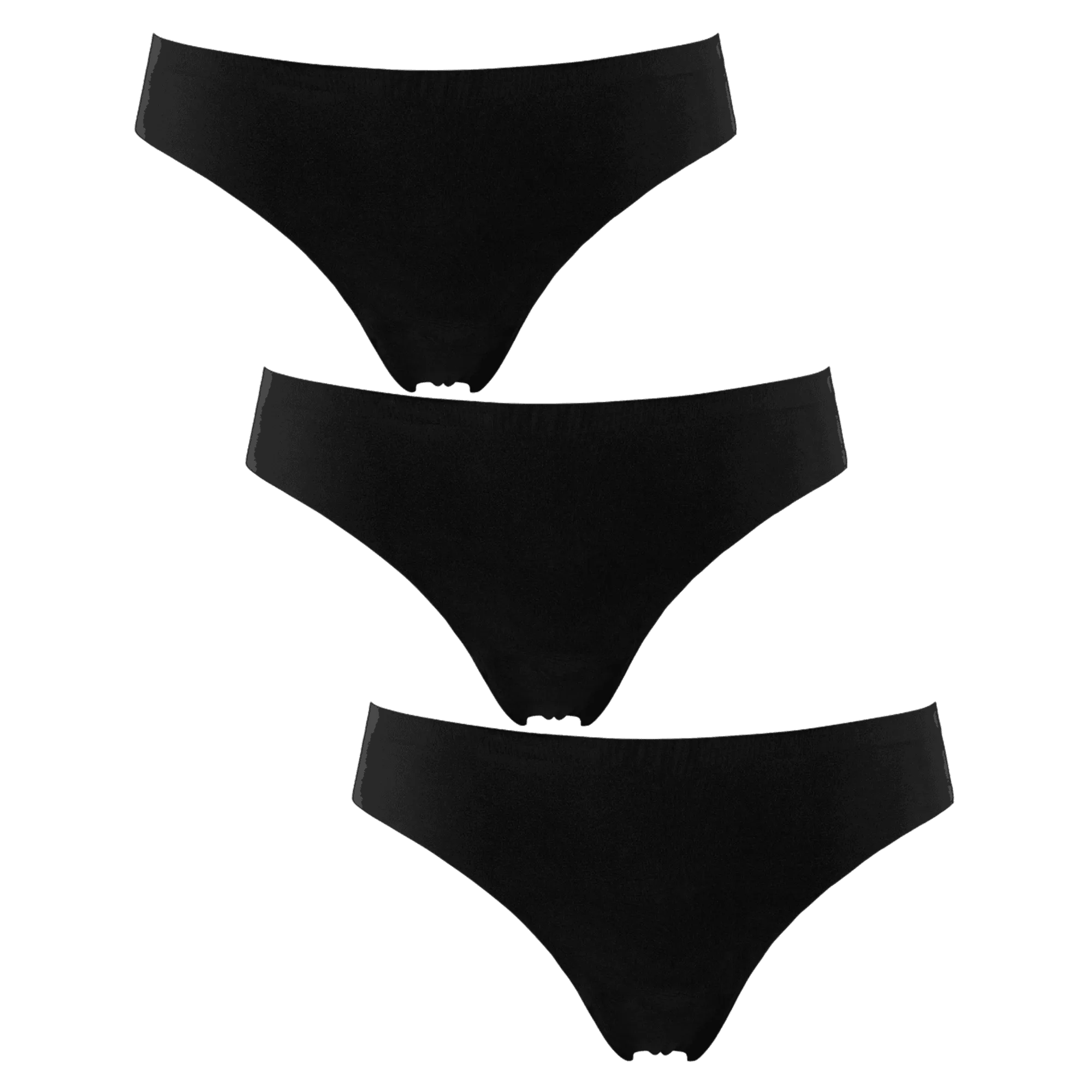 Seamless string 3-pack - Black