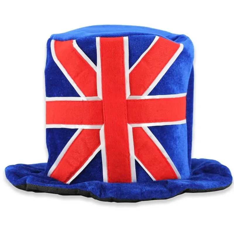 Union Jack Hat - One Size, Red White and Blue VE Day Felt Top Hat