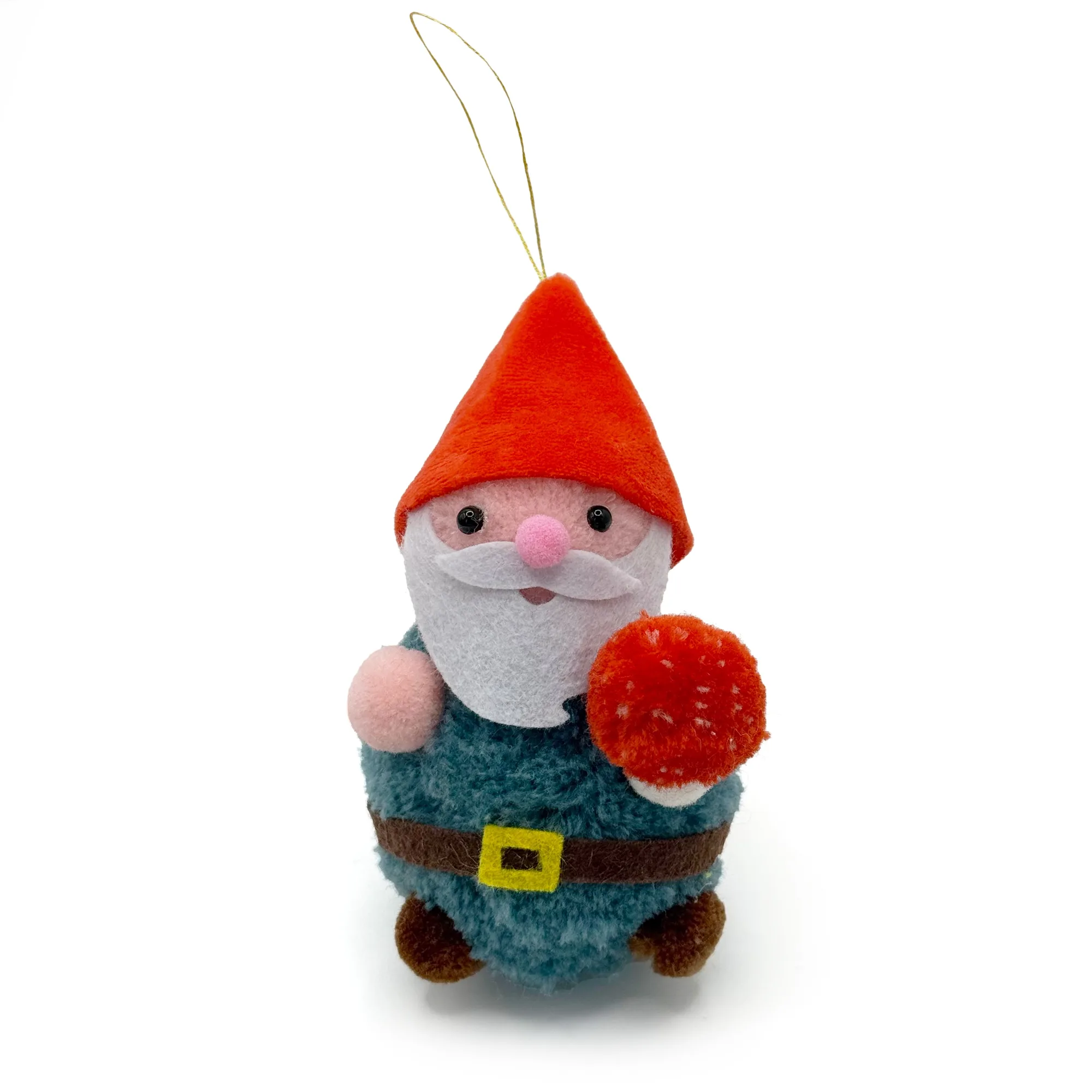 Pilz-Gnom Pompon-Anhänger