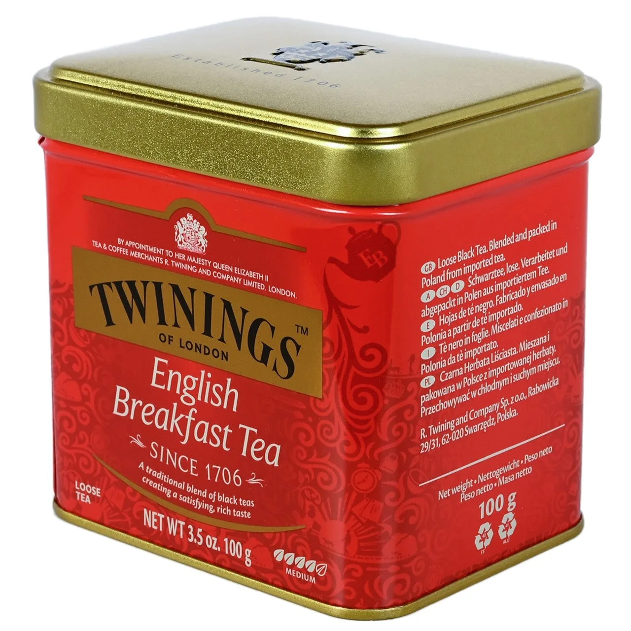Twinings English Breakfast Loose Tea Tin - 3.53 oz (100g)