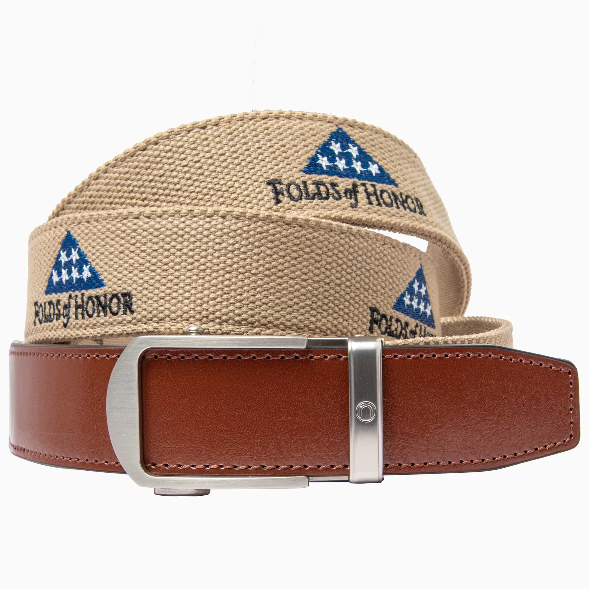 FoH Newport Tan Golf Ratchet-bælte 1 3/8" Strop [35mm]