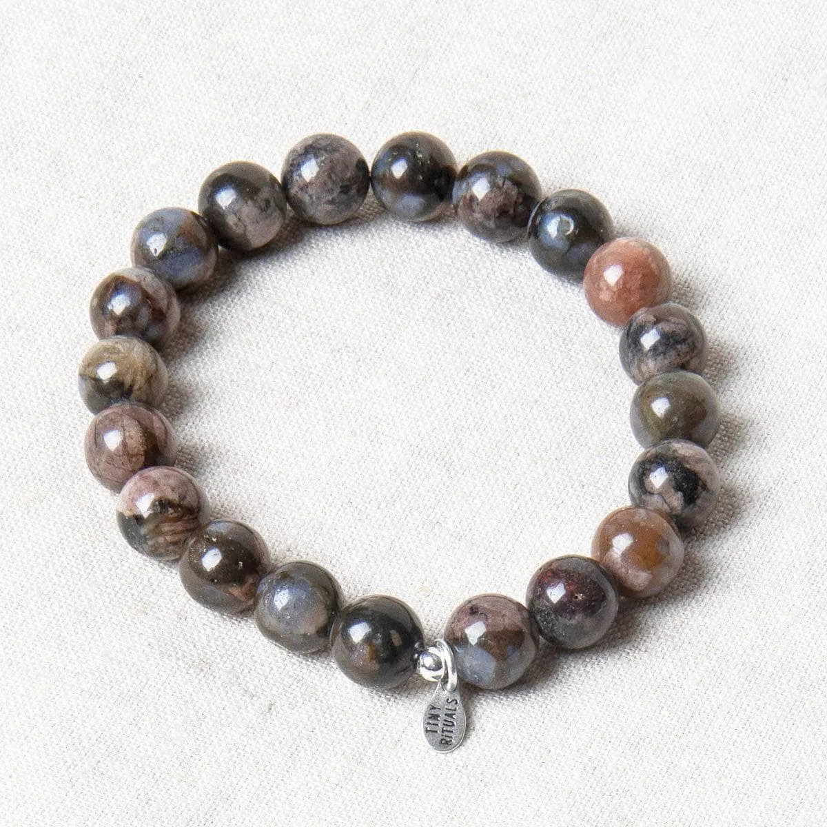 BLUE LLANITE OPAL ENERGY BRACELET 8MM