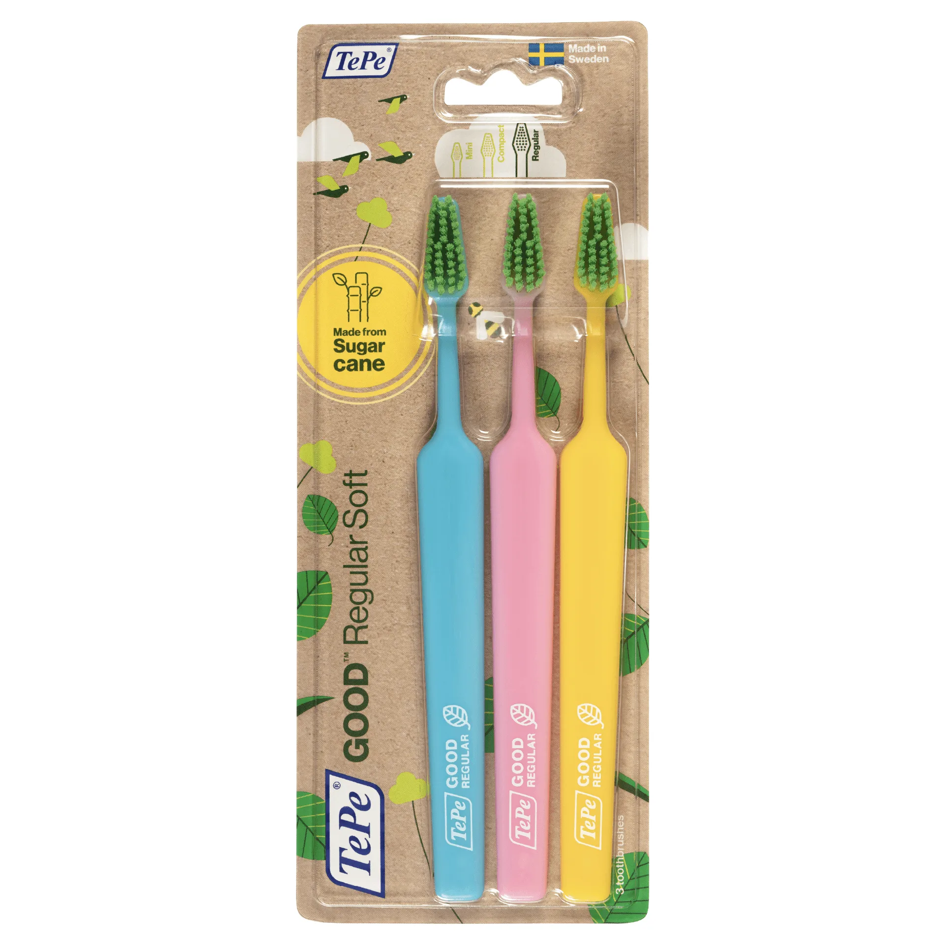TePe GOOD Regular Soft 3-Pack: Contents & Features