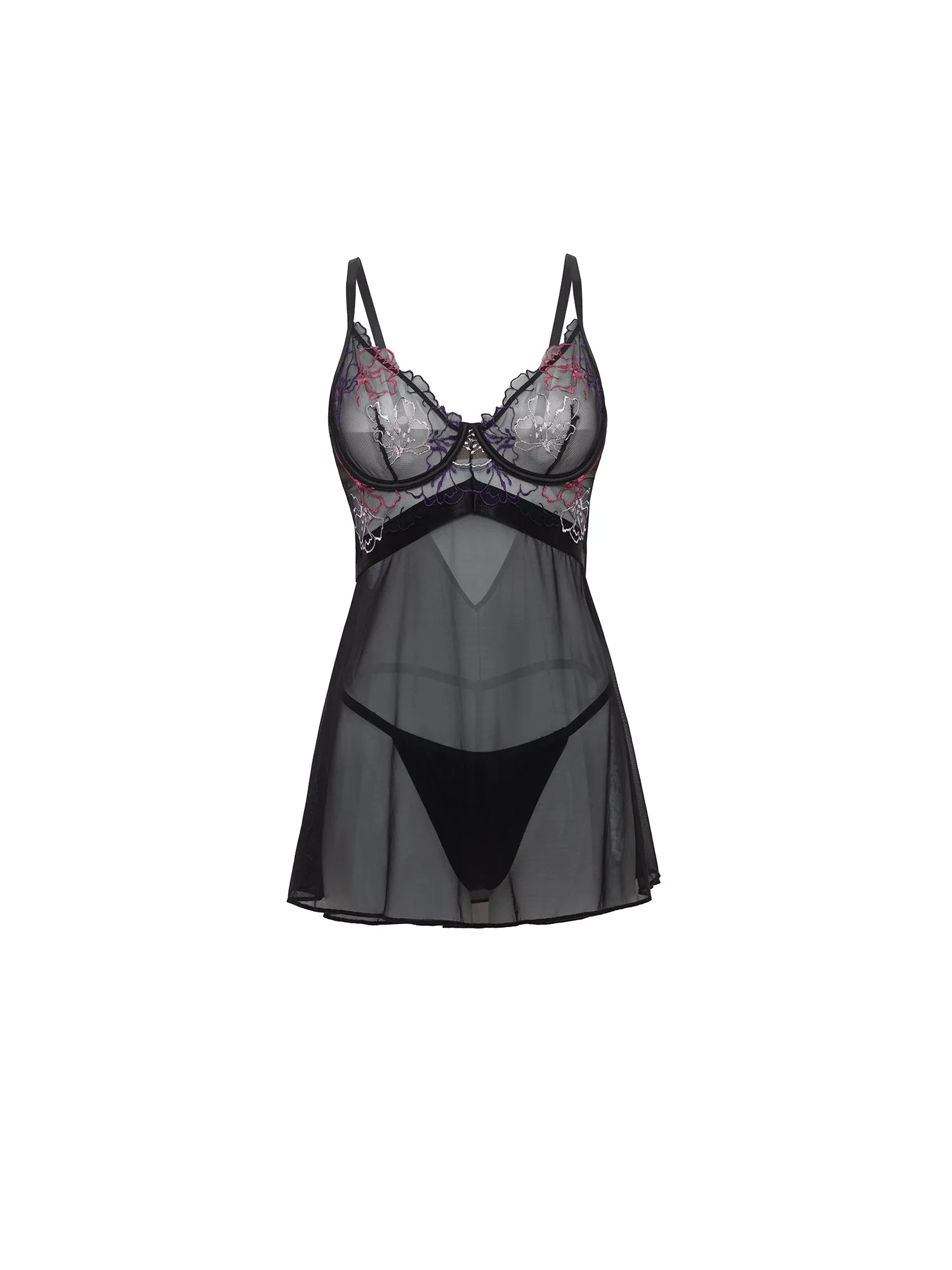 Set baby-doll trasparente Leanna