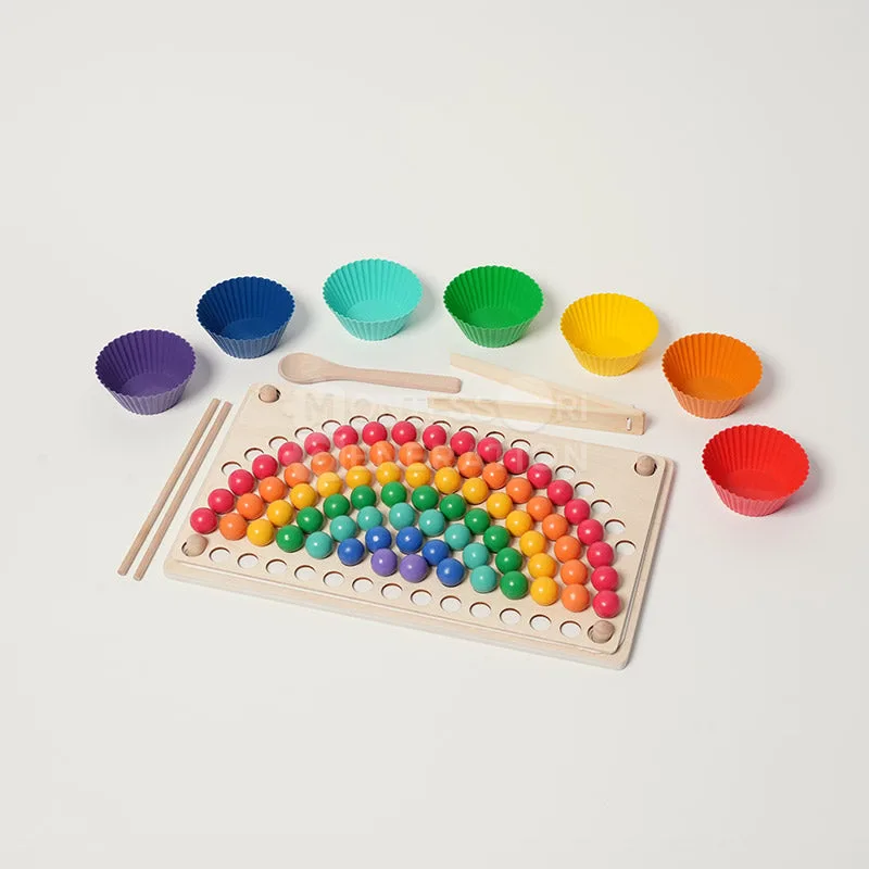 Montessori Rainbow Beads: Learning Colors & Counting
