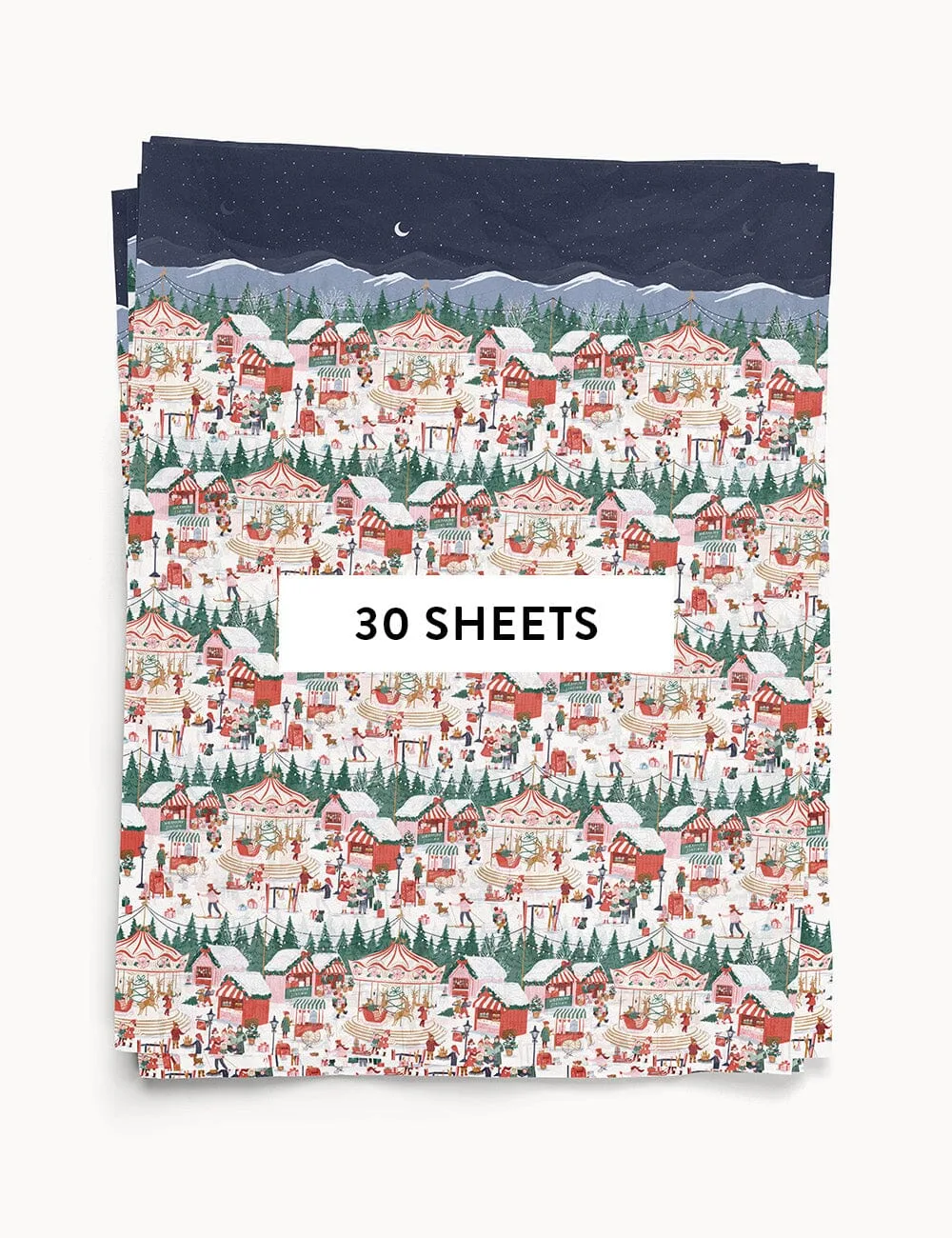 30pk Tissue Paper - Christmas Market