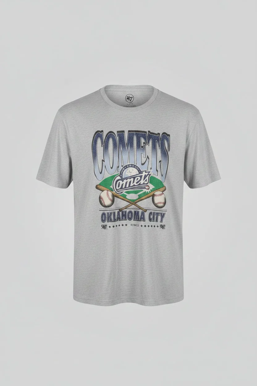 OKC Comets Primary Diamond Gray Tee