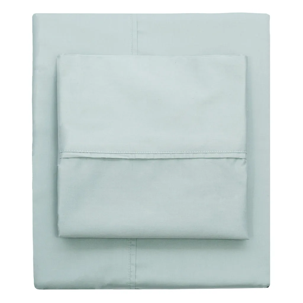 Draps-housse Porcelaine Verte 400 Fils
