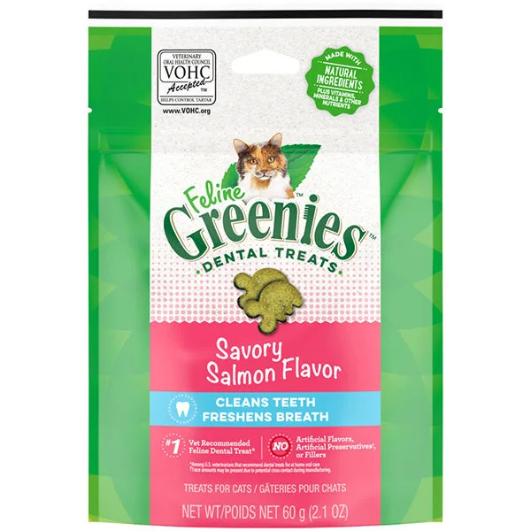 Snack per gatti: Greenies erba gatta vs salmone