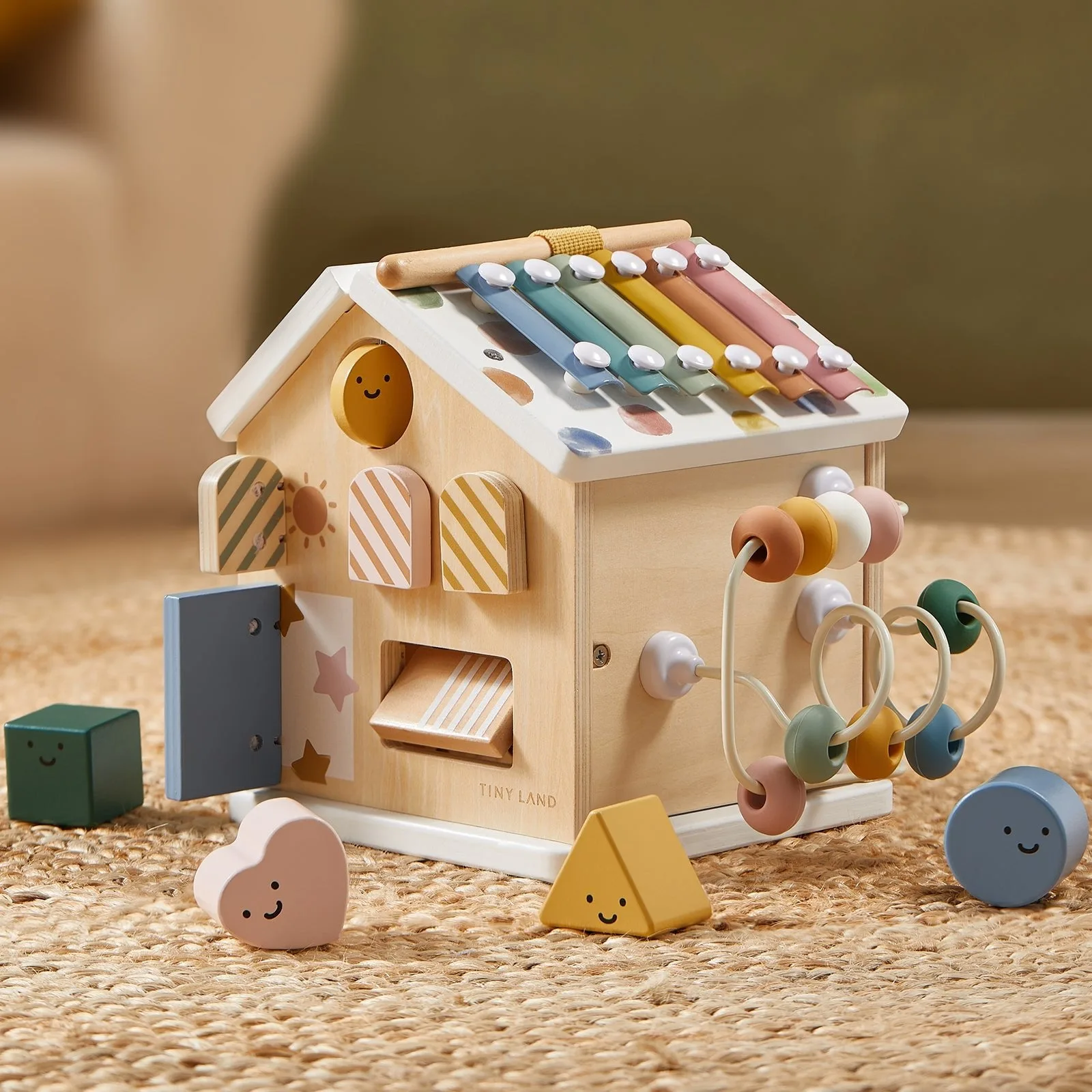 Tiny Land® Cottage Activity Cube - Morandi