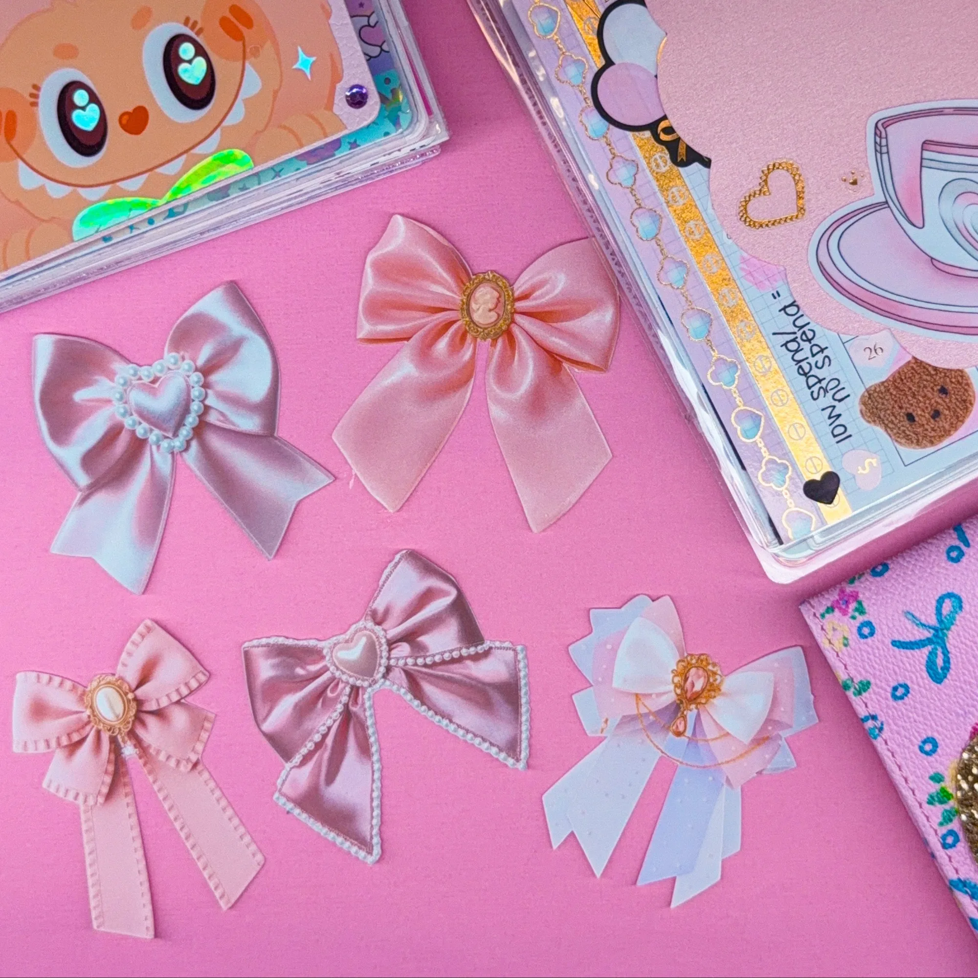 Journaling Paper Sticker - Coquette Bows