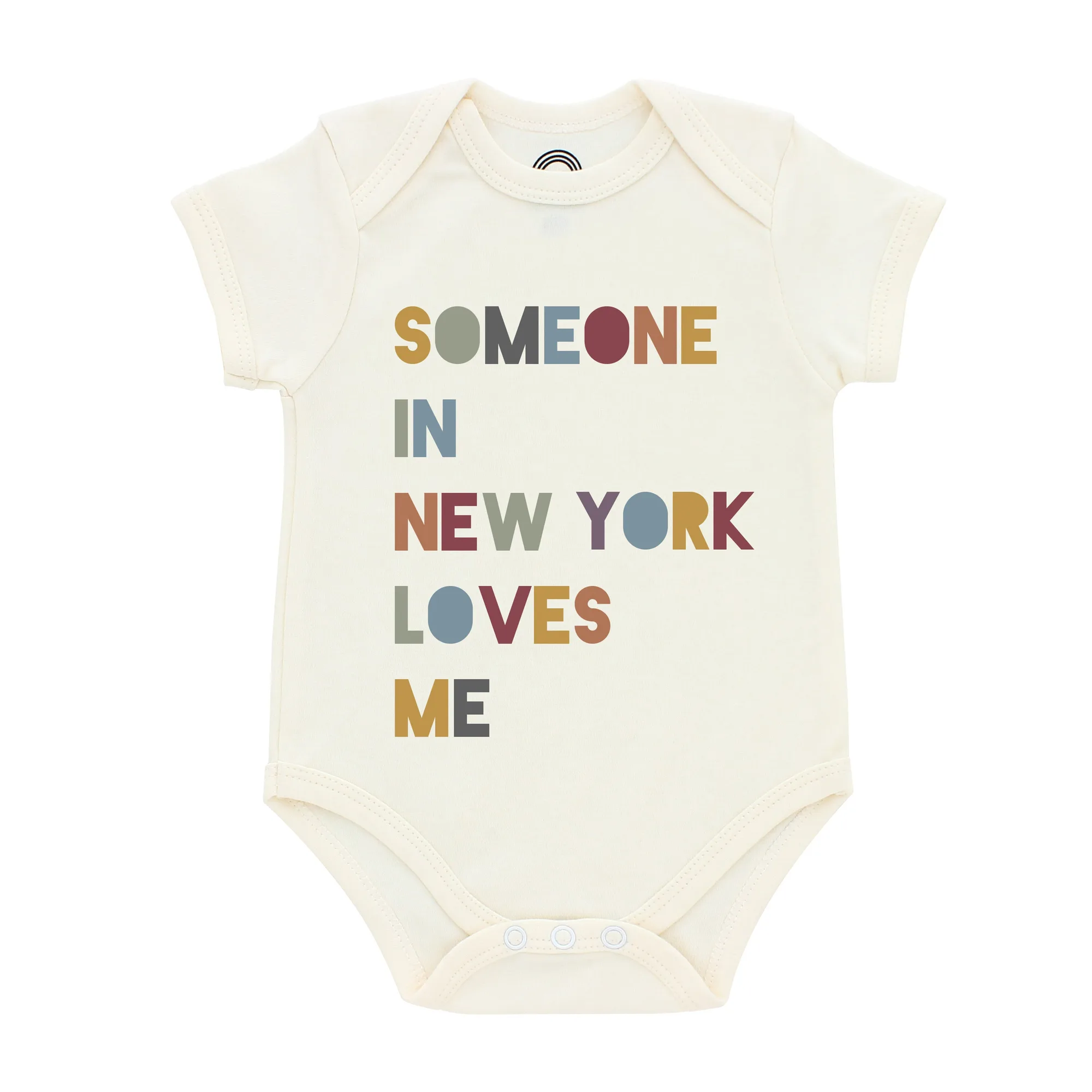 Someone in New York Loves Me Short Sleeve Baby Bodysuit