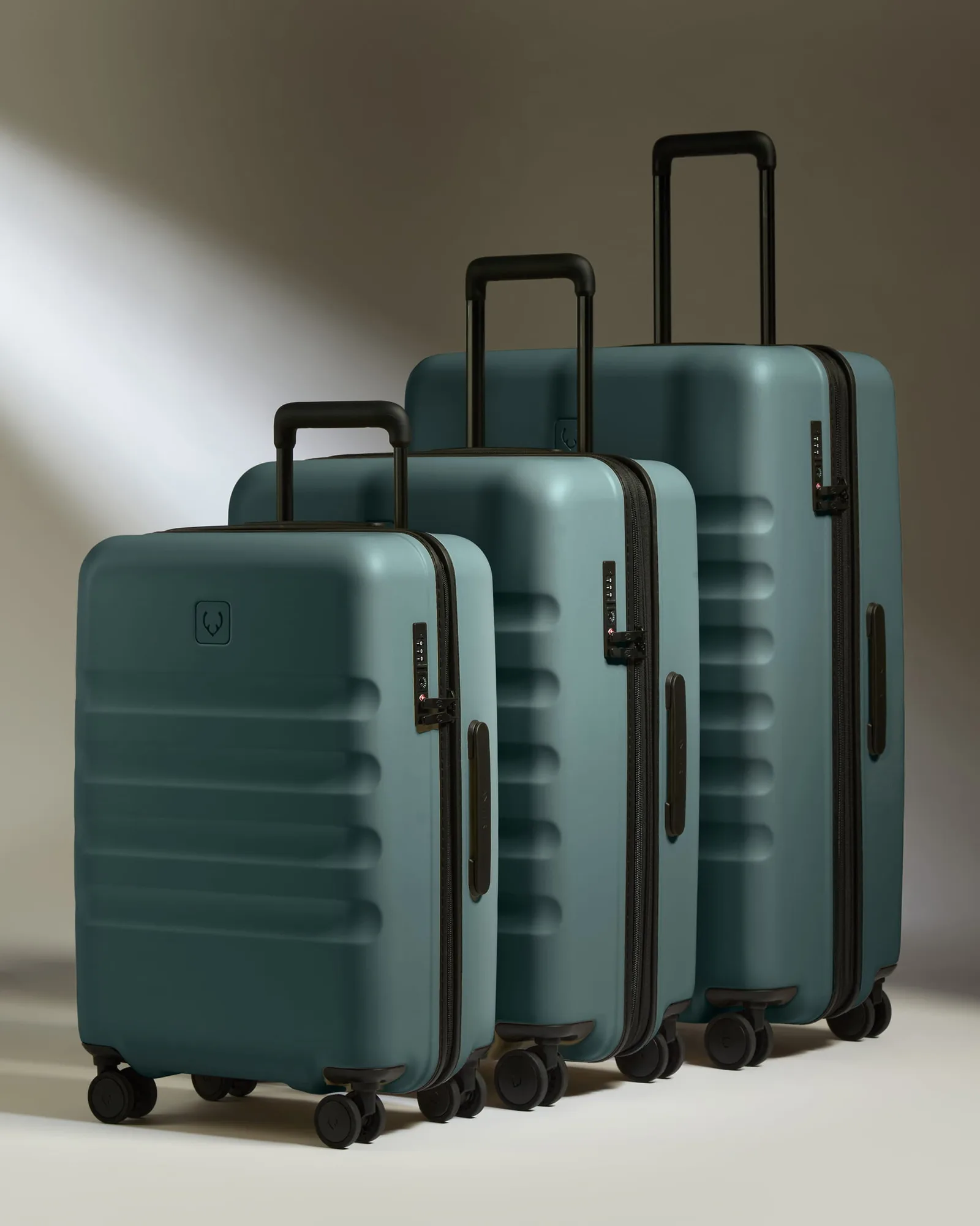 Ensemble de bagage cabine grand format en Glade Blue - Icon Stripe