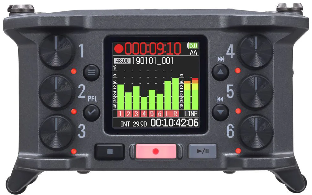 Zoom F6 Registratore da campo multitraccia a 6 ingressi / 14 tracce