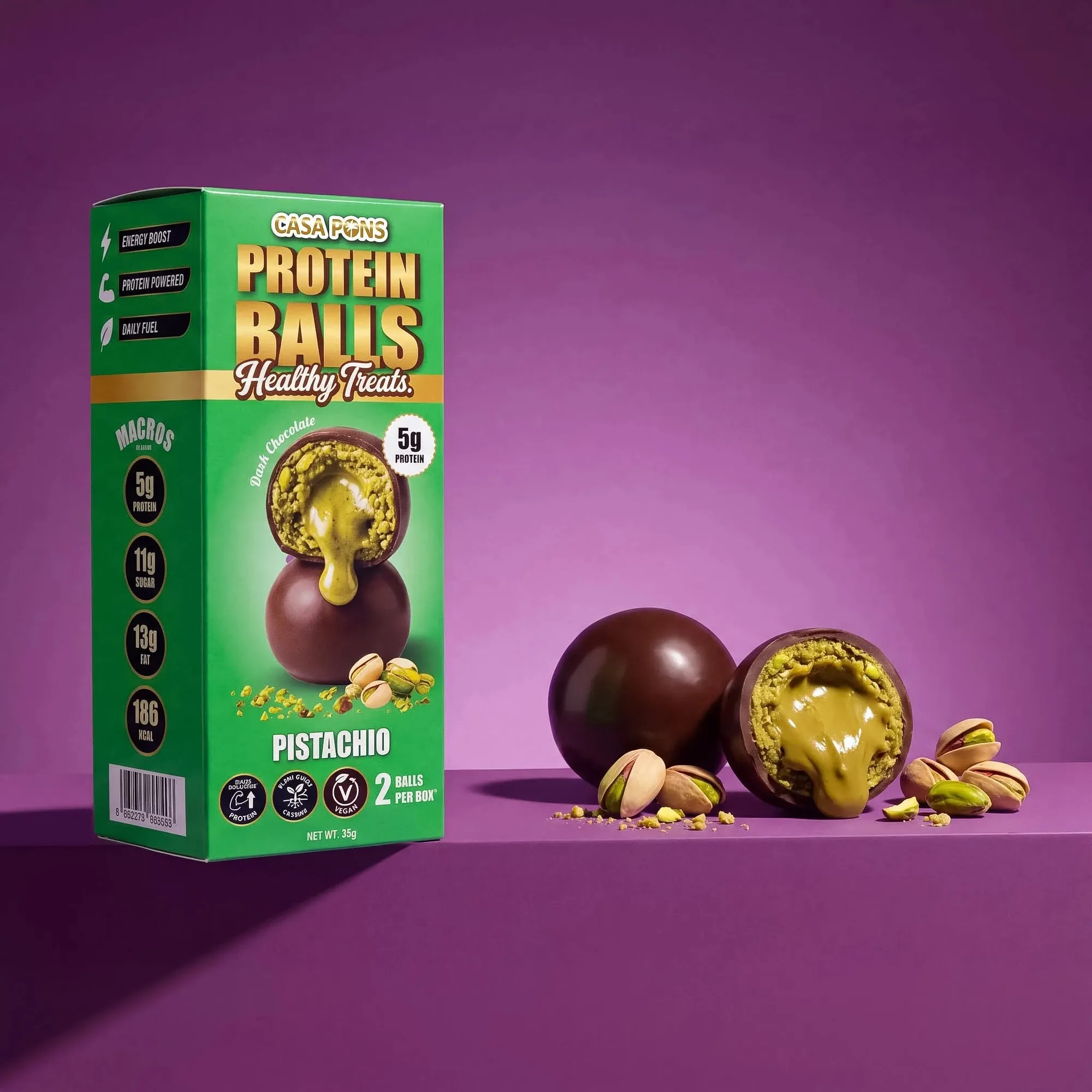 Pistachio Protein Ball Box (30g)