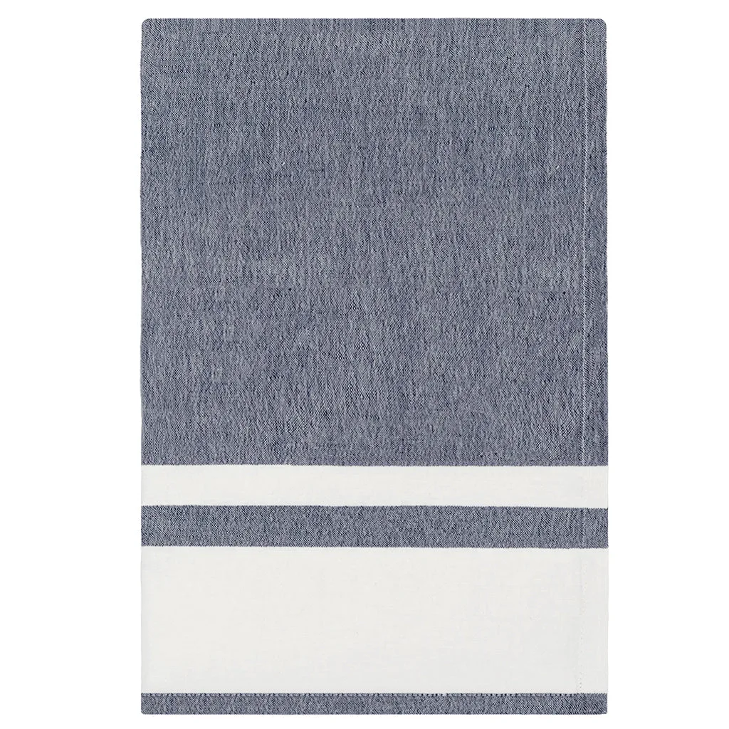 Chambray Stripe Indigo Tea Towel Â