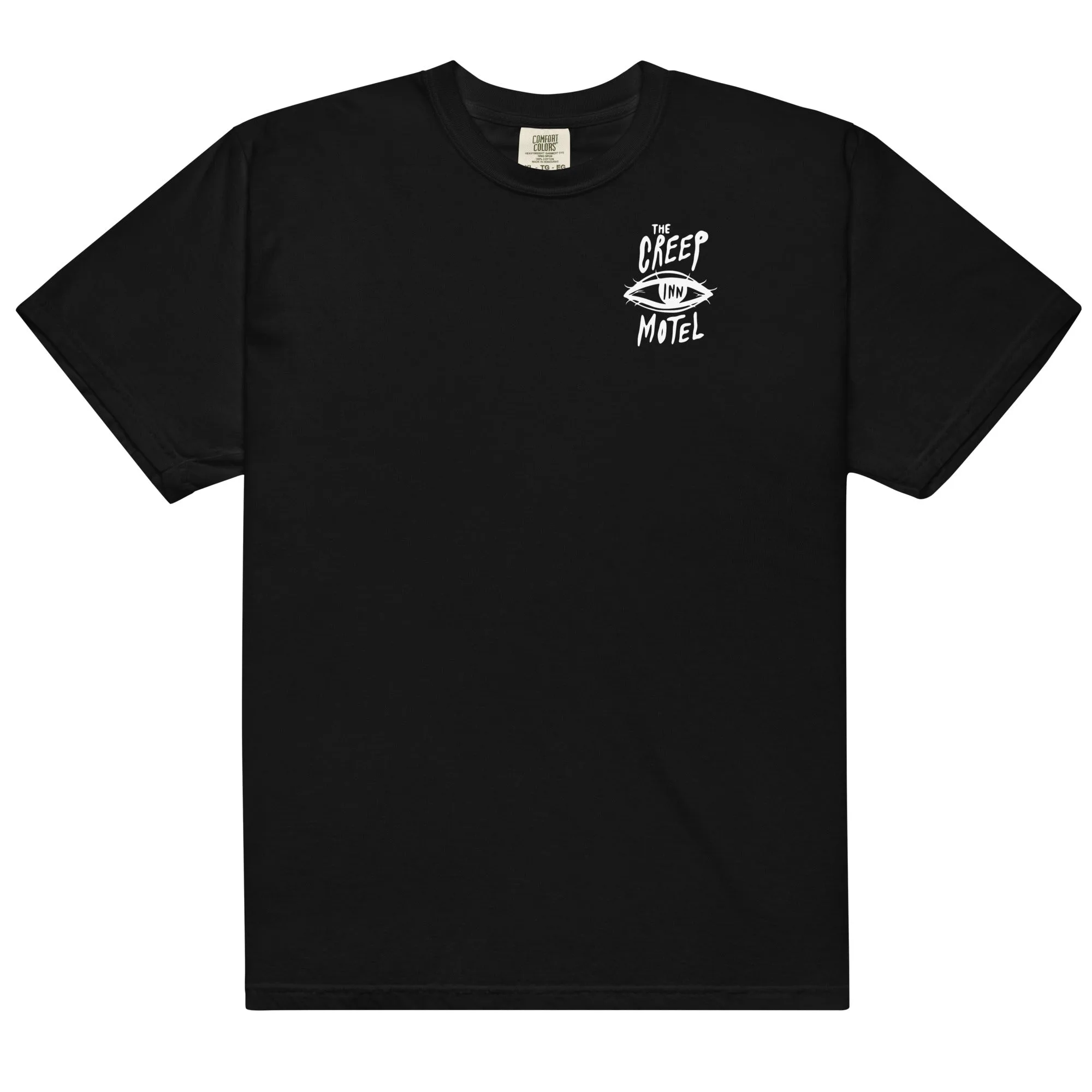 CREEP INN MOTEL - camiseta unisex teñida con diseño frontal y trasero