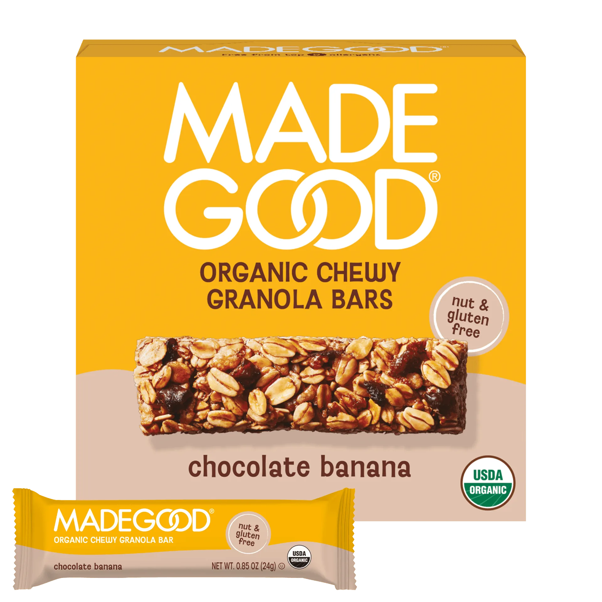 Chocolate Banana Granola Bars