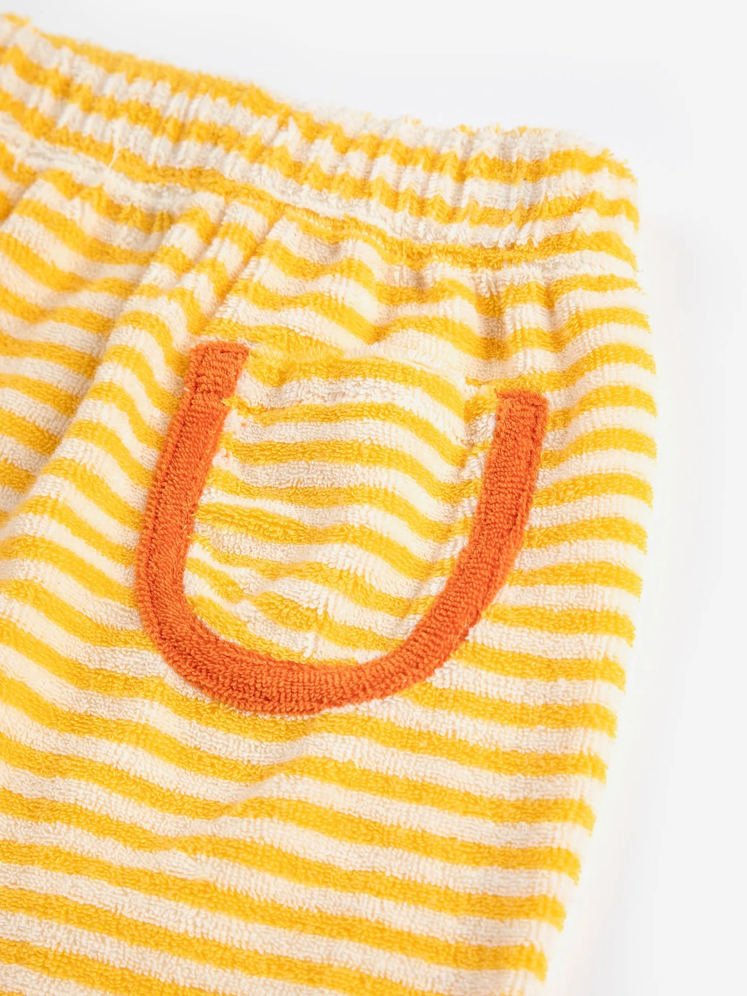 SB126AB147 Yellow Stripes terry cloth harem pants