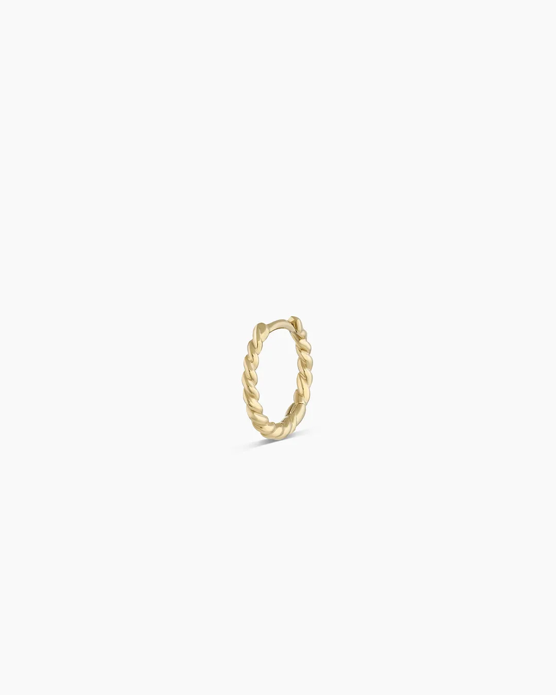 14K Gold Crew Single Huggie