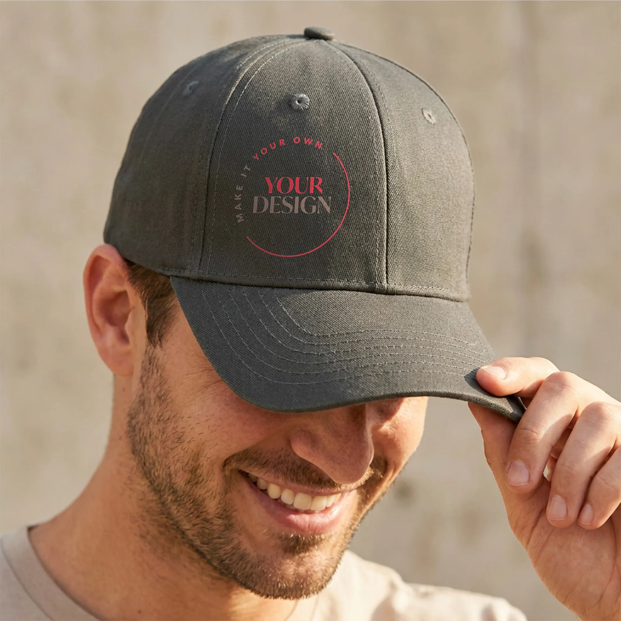 Casquette de baseball adulte personnalisée avec impression photo avant