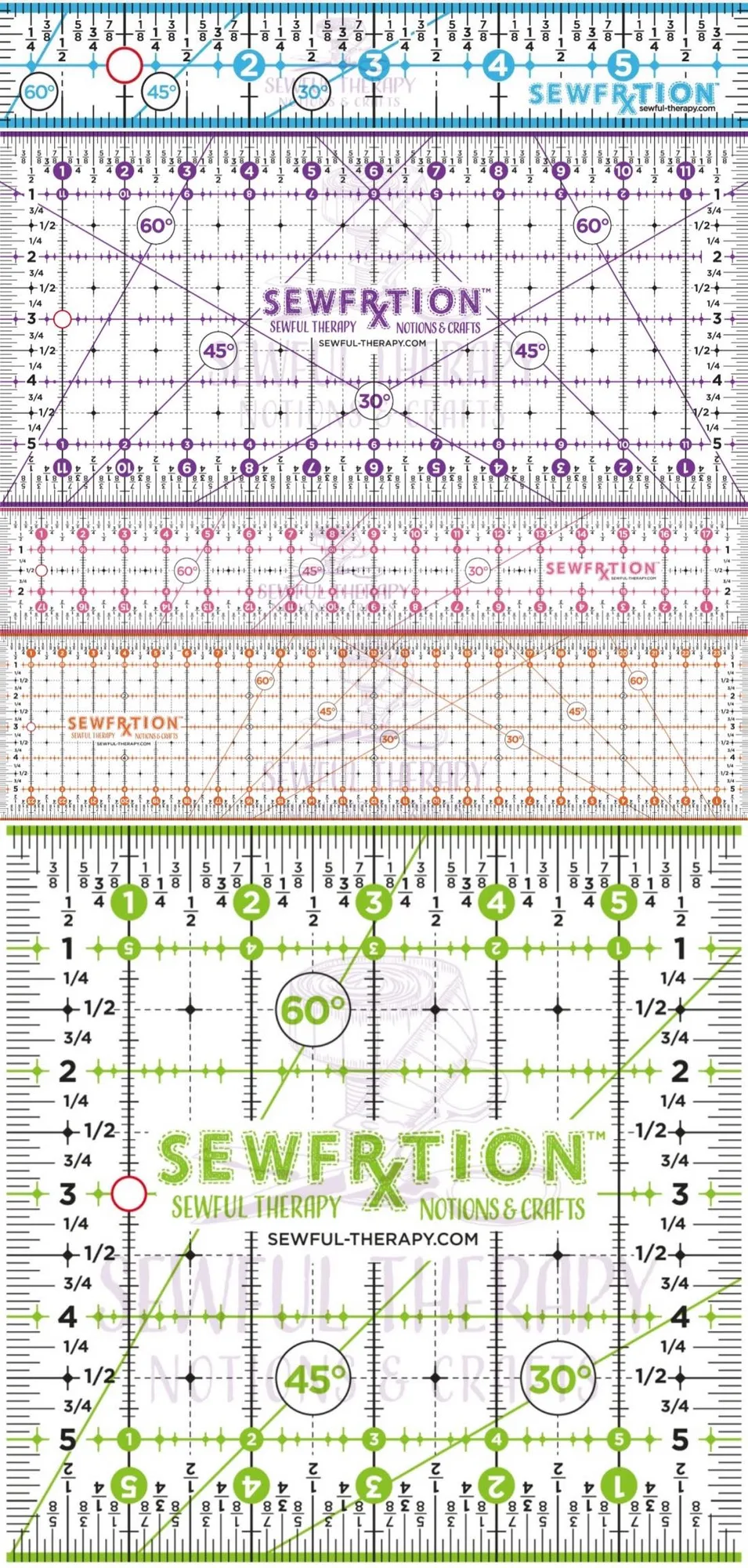 Règles acryliques pour la confection de sacs : tailles et astuces