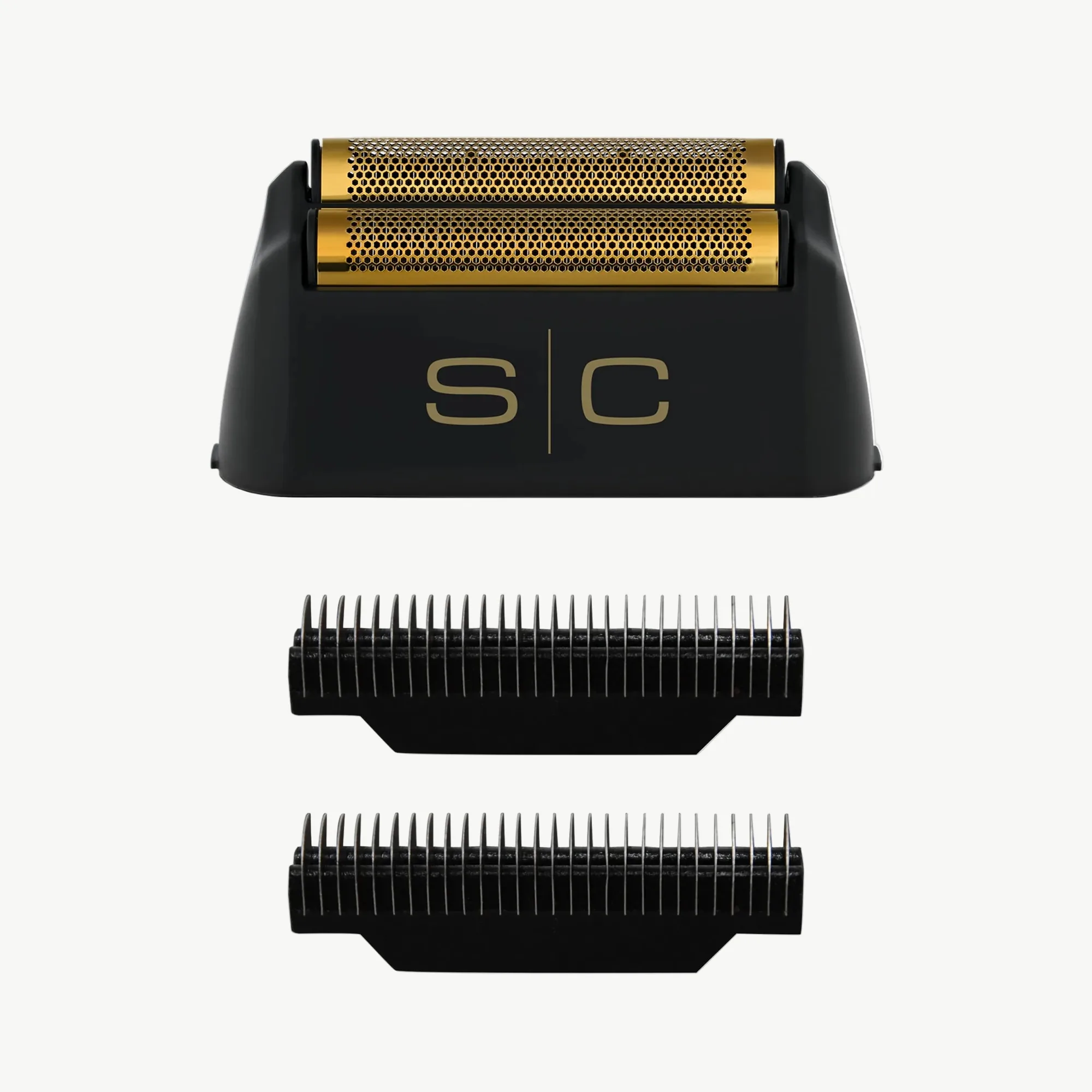 Złota podwójna folia tytanowa i noże Echo do golarki Instinct