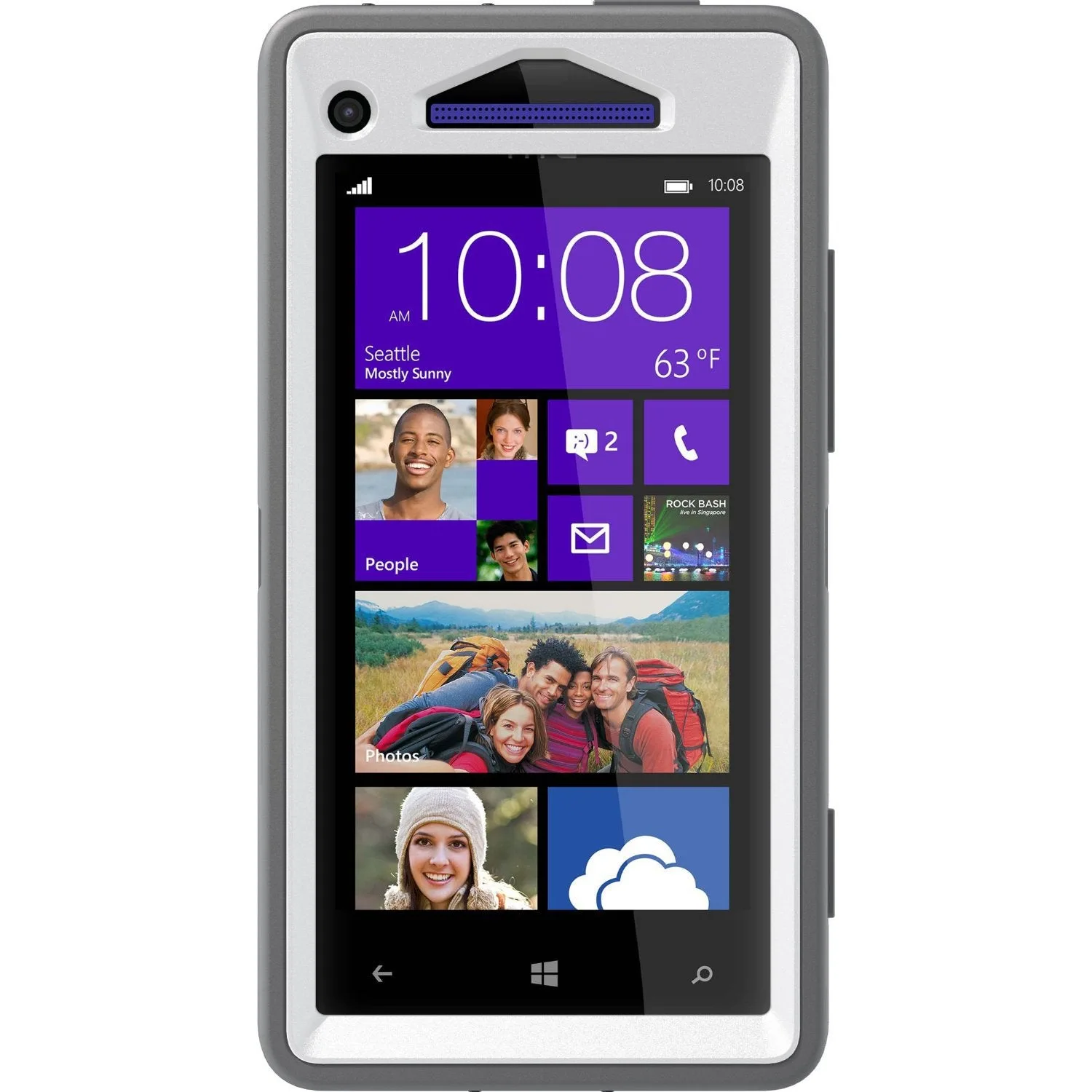 حافظة HTC Windows Phone 8X: Otterbox ضد Xit Defender