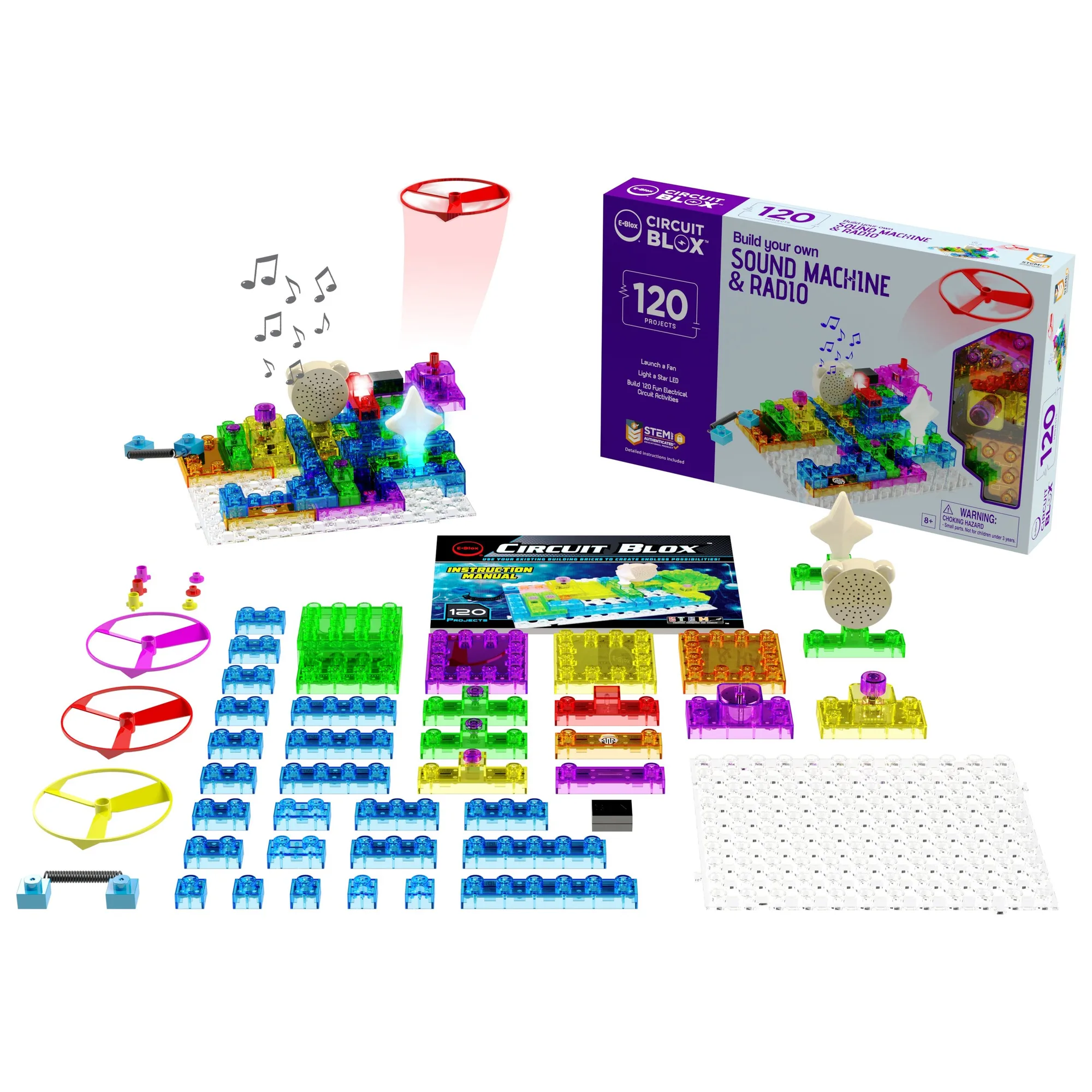 Circuit Blox™ 120 - E-Blox® Schaltkreis-Bausteine Spielzeug für Kinder
