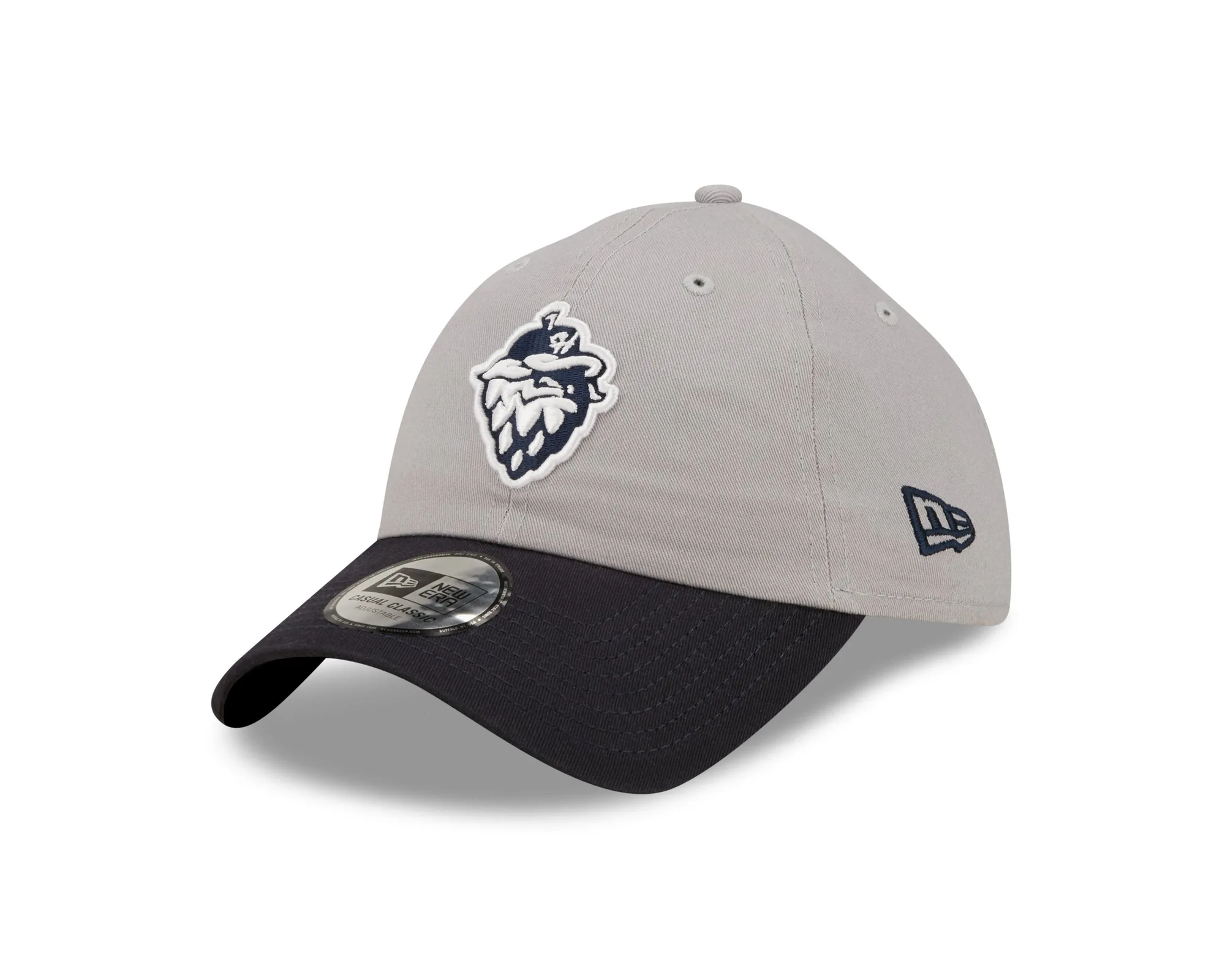 Gorra New Era Gris Casual Clásica, Hillsboro Hops
