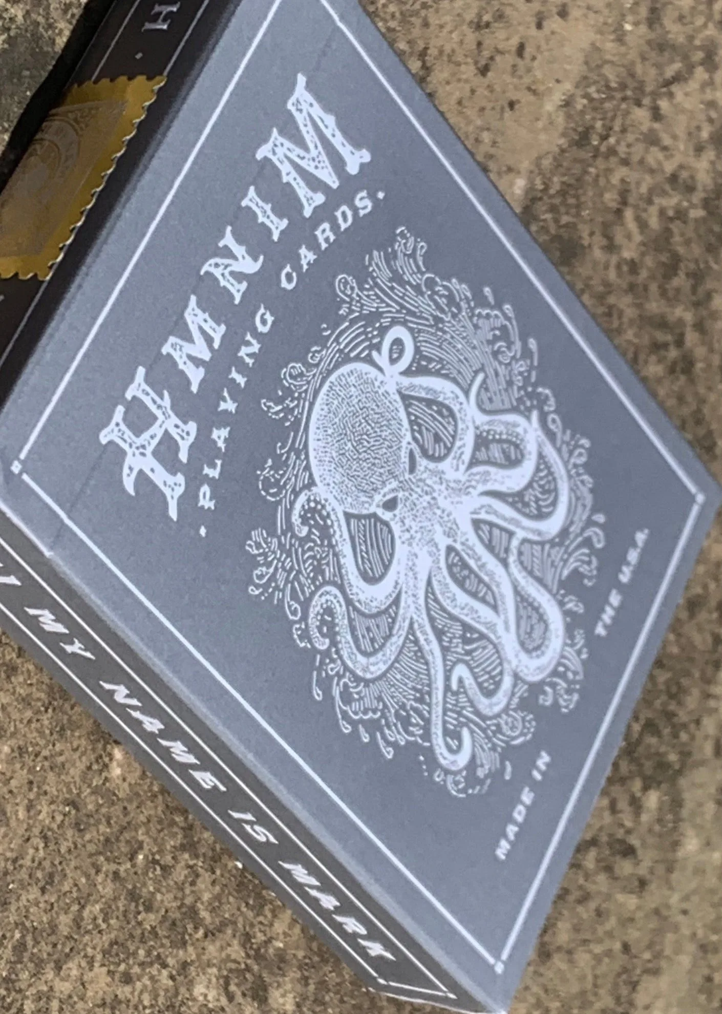 HMNIM SLATE PLAYING CARDS