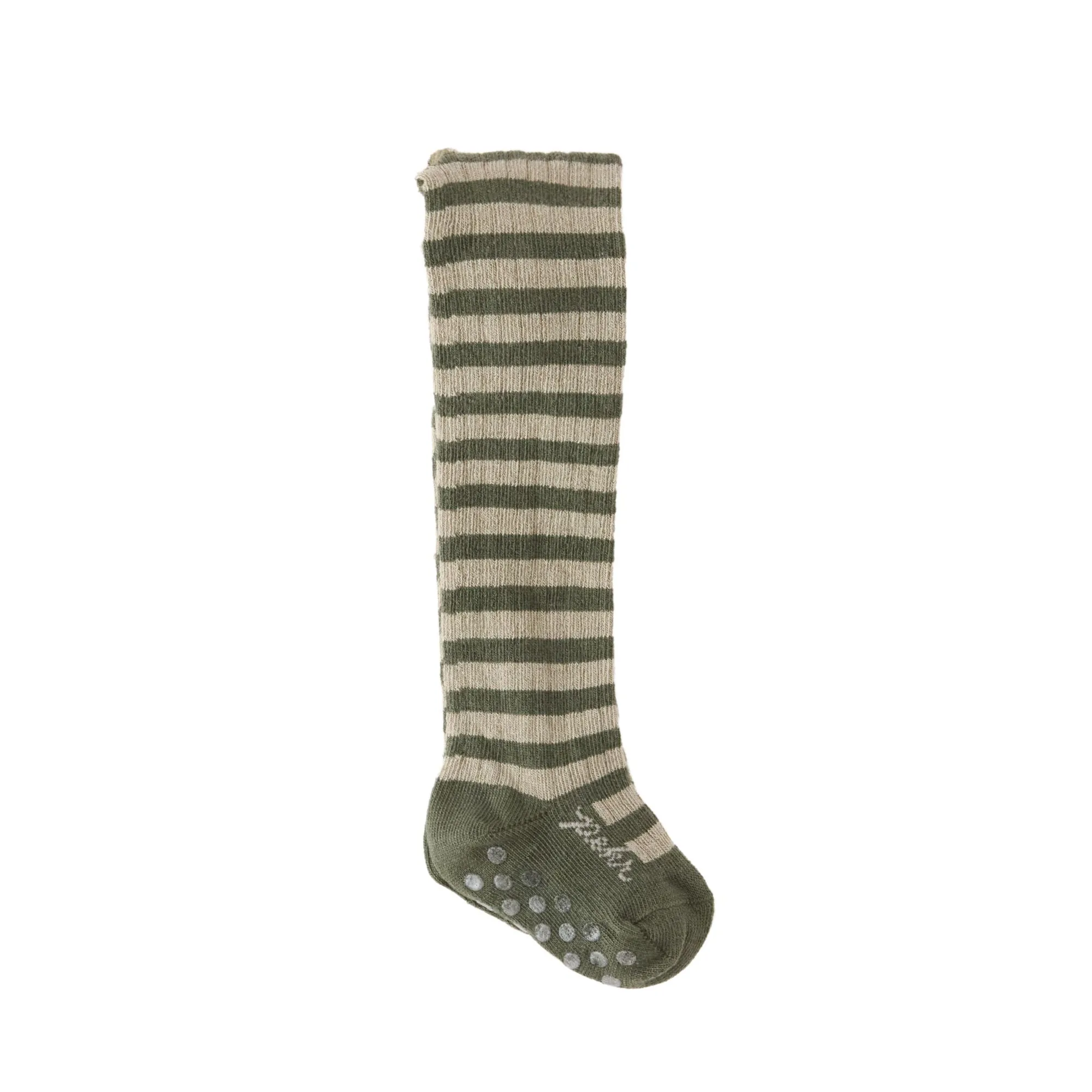 Gestreepte geboorde maillot met antislip - Sage - Juniper Streep