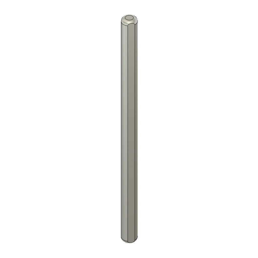 Axle profile 4x65 mm, galvanized