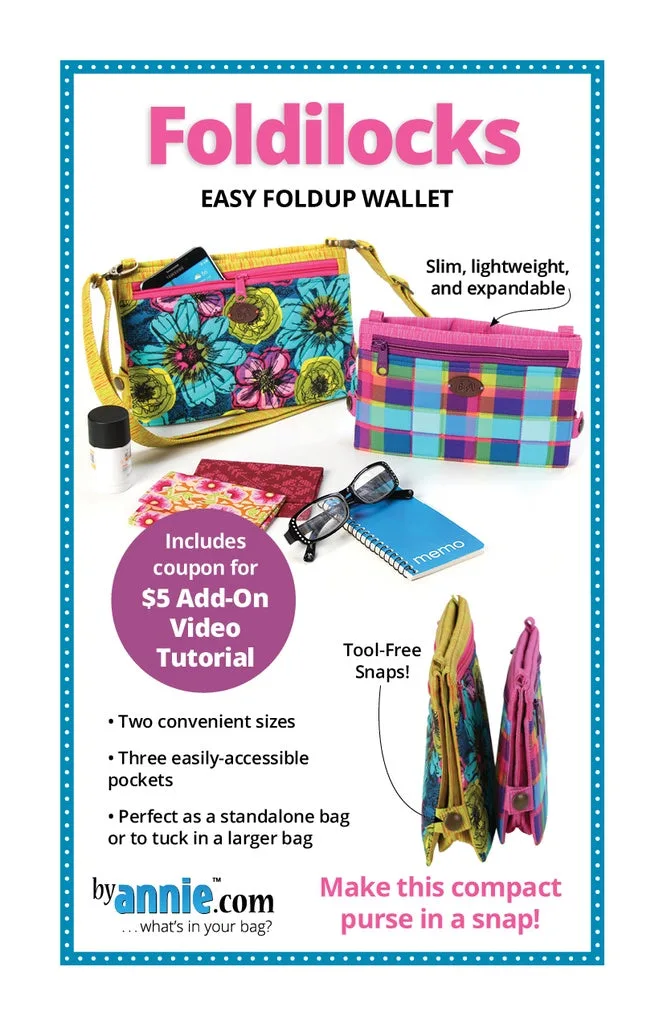 How to Sew a Wallet with the Foldilocks Easy Foldup Pattern
