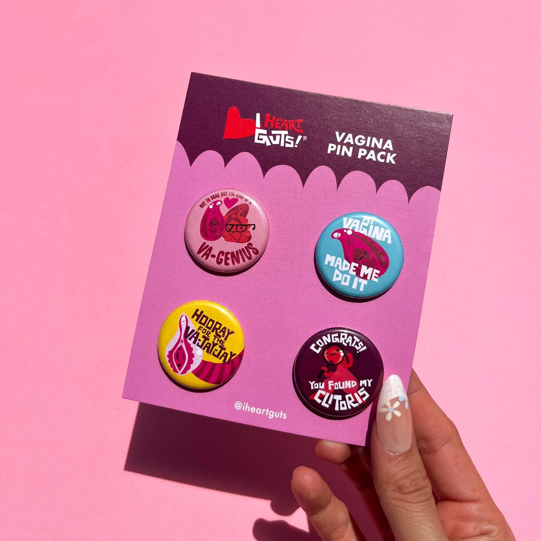 Vagina Button Set of 4