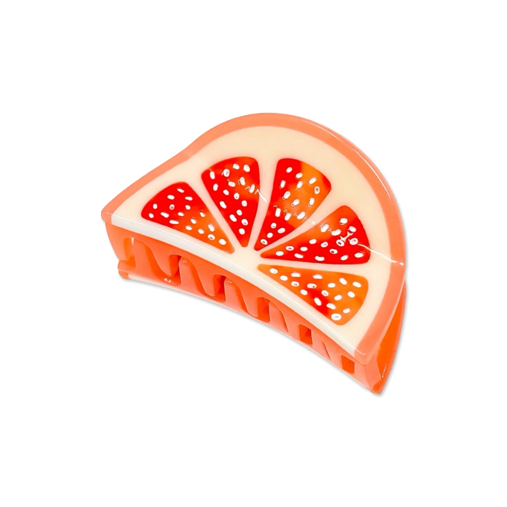 Pinza de pelo mini oso de miel vs pinza de pelo mini rodaja de pomelo