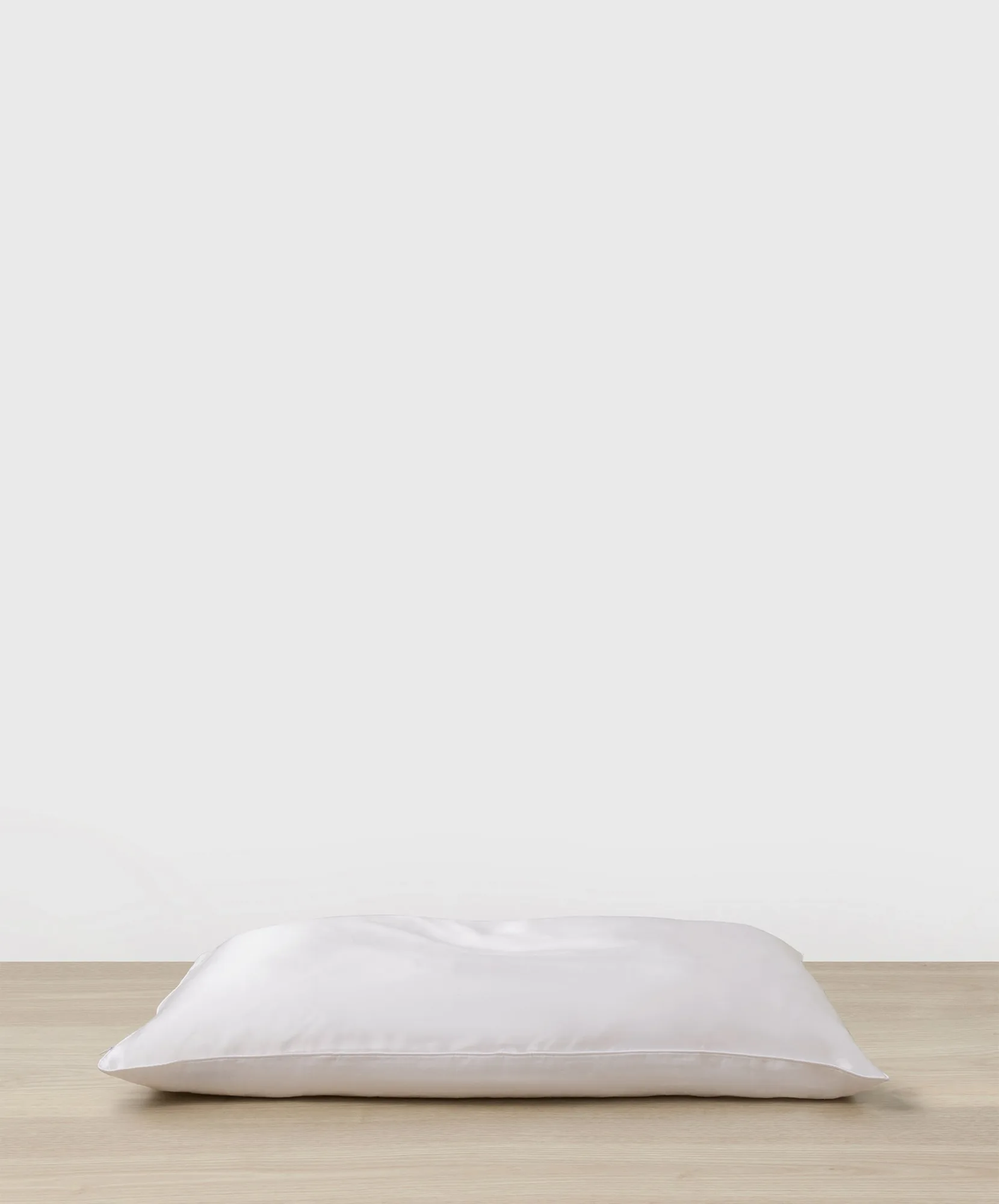 Silk Linen Flip Pillowcase - White
