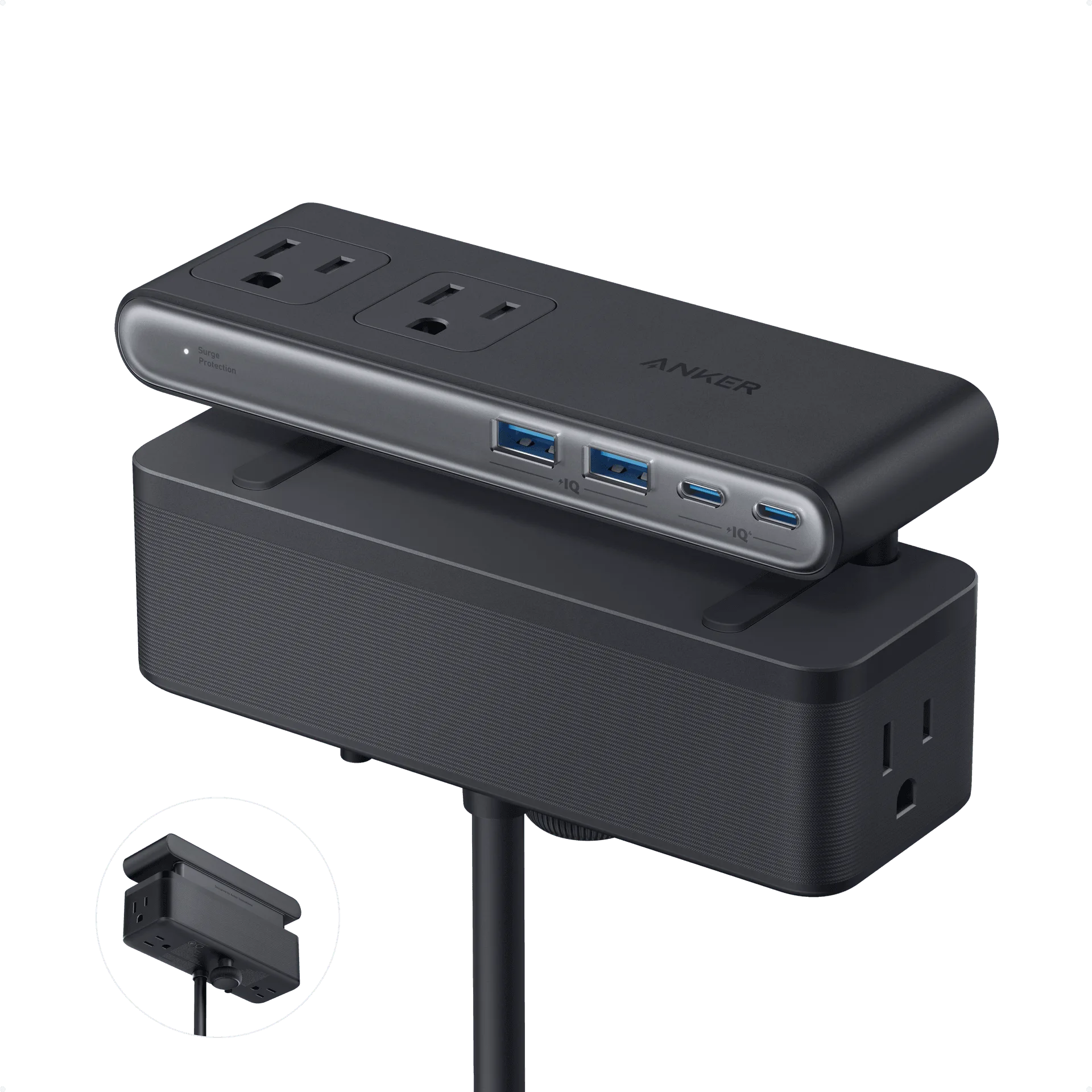 Nano Power Strip (10-in-1, 70W, Clamp)