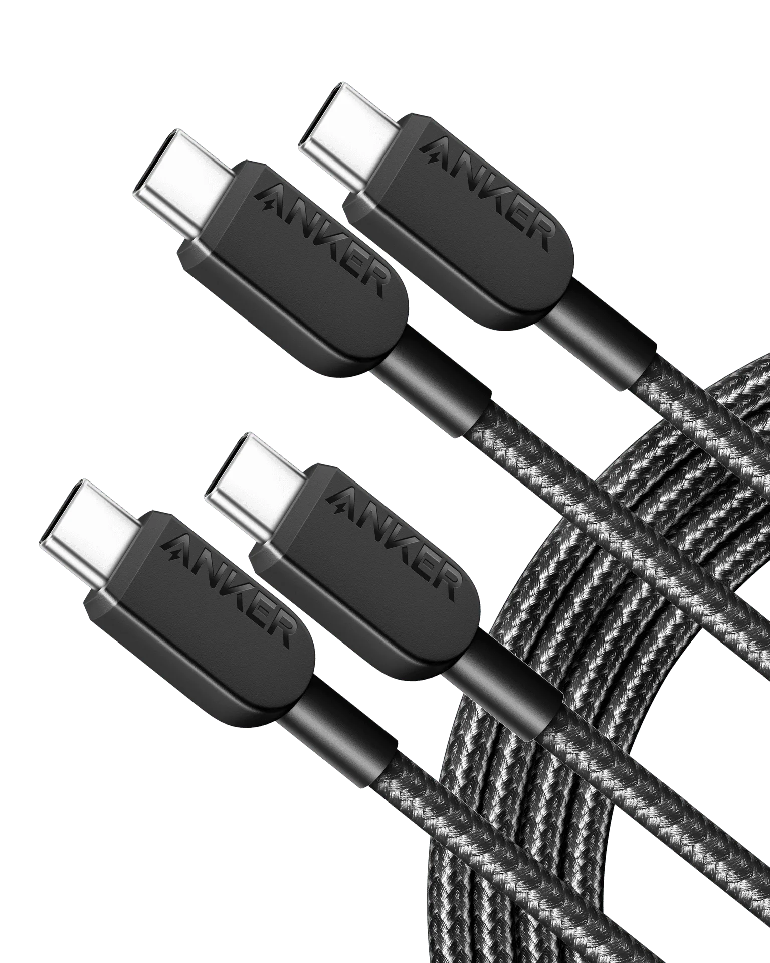 310 USB-C to USB-C Cable (6ft Braided)-2 pack