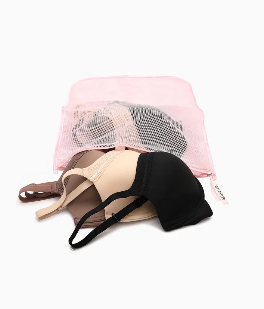 Sac de lavage lingerie : Rose