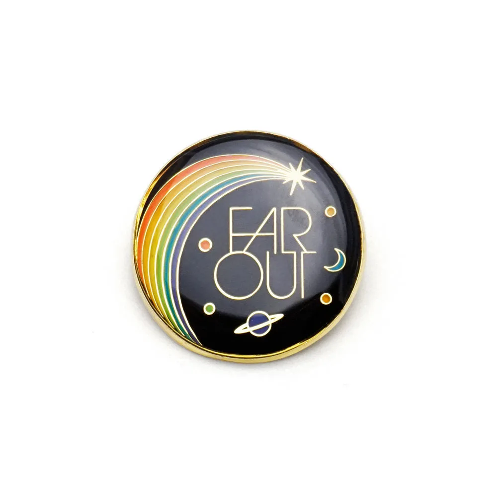 Far Out Emaille-pin