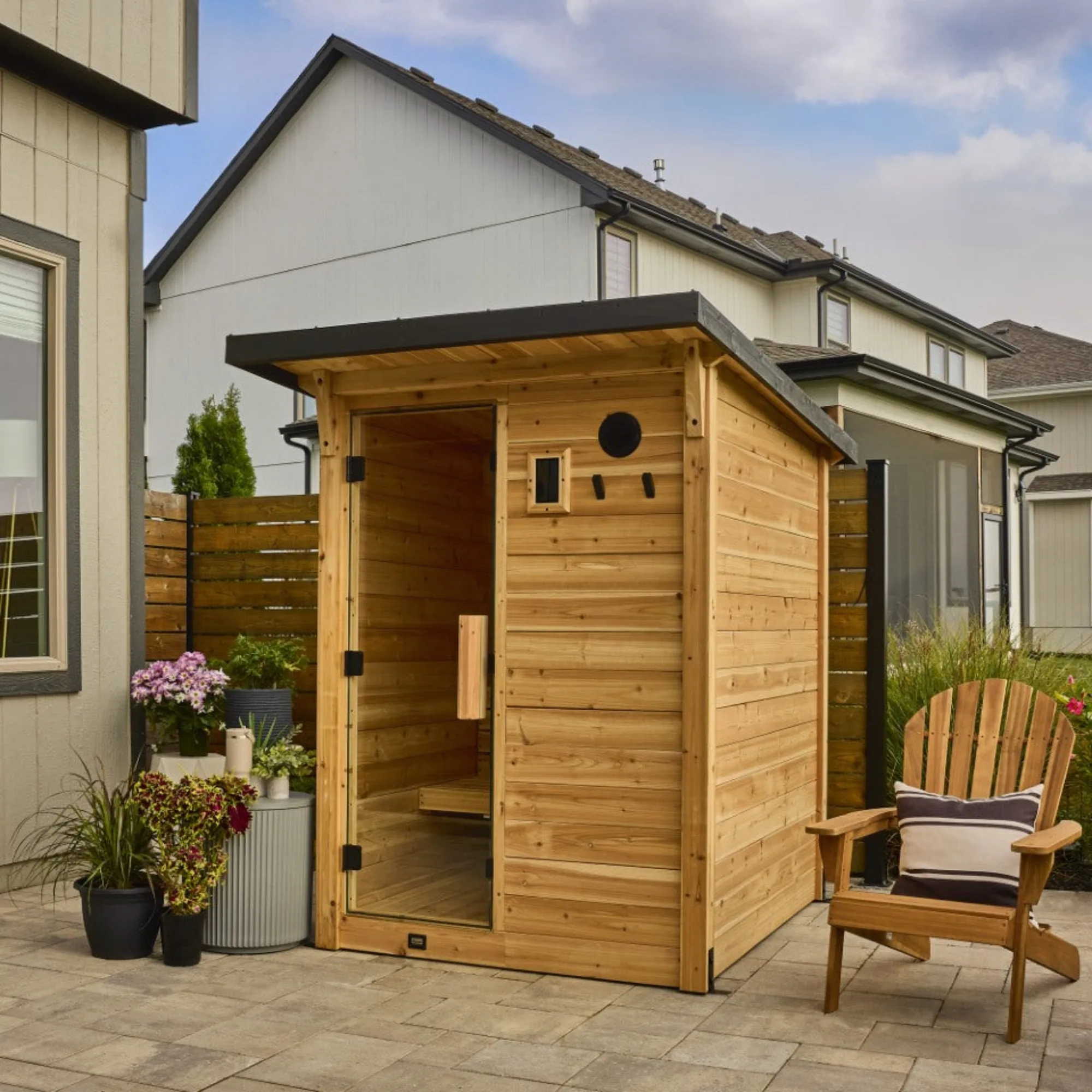 Sauna exterior tipo cabaña Henley – 2-4 personas