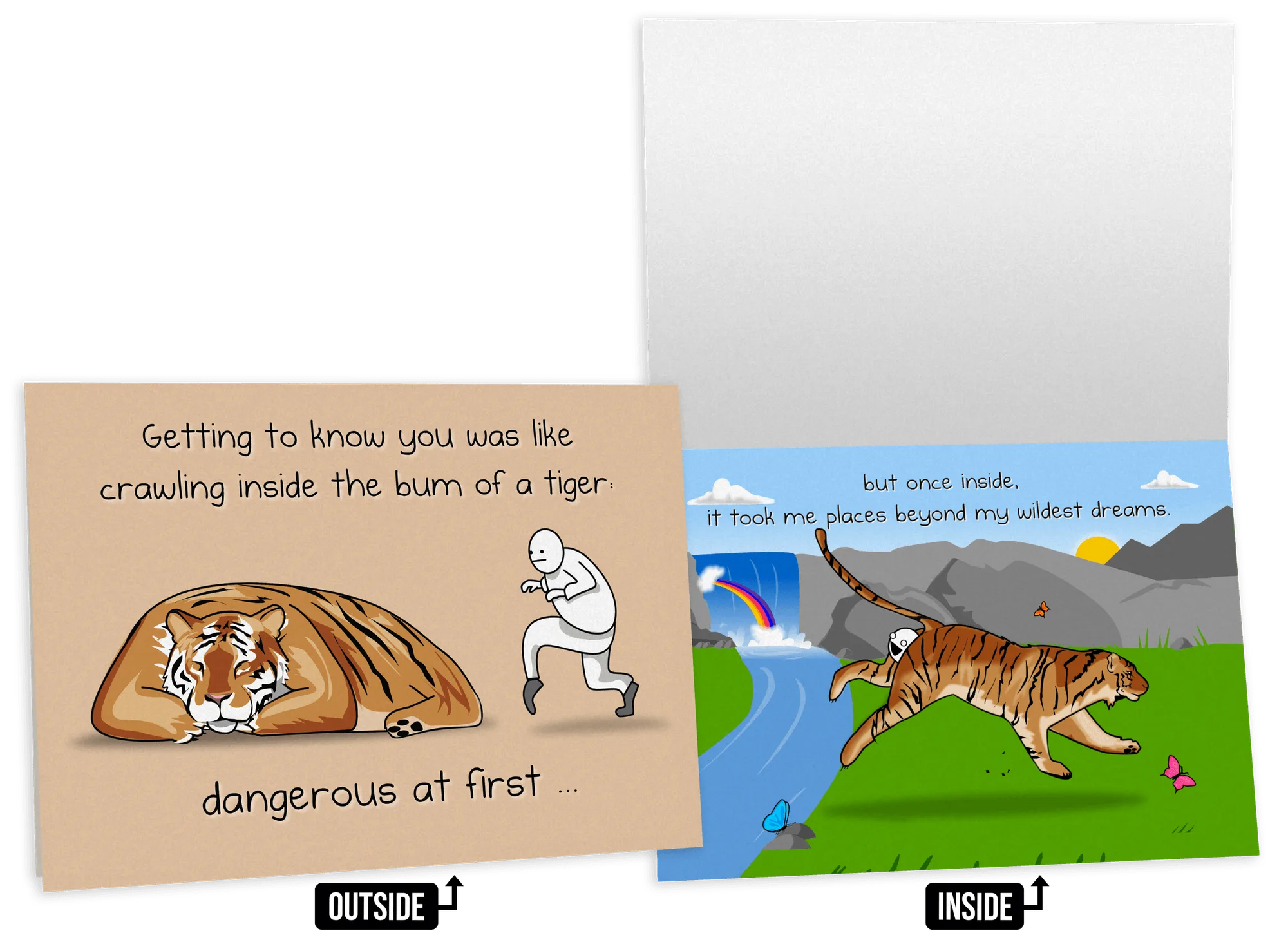 Tiger - NSFW Love & Friendship Greeting Card