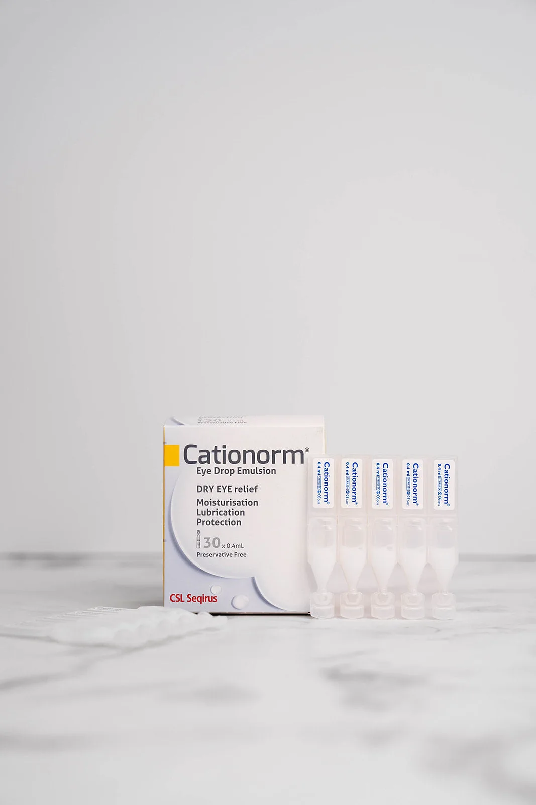 Cationorm Preservative Free Eye Drops Vials