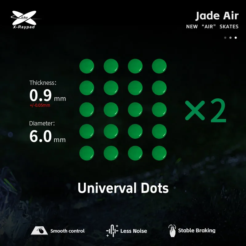 Jade AIR Skates - Universal D6.0mm Dots (Green)