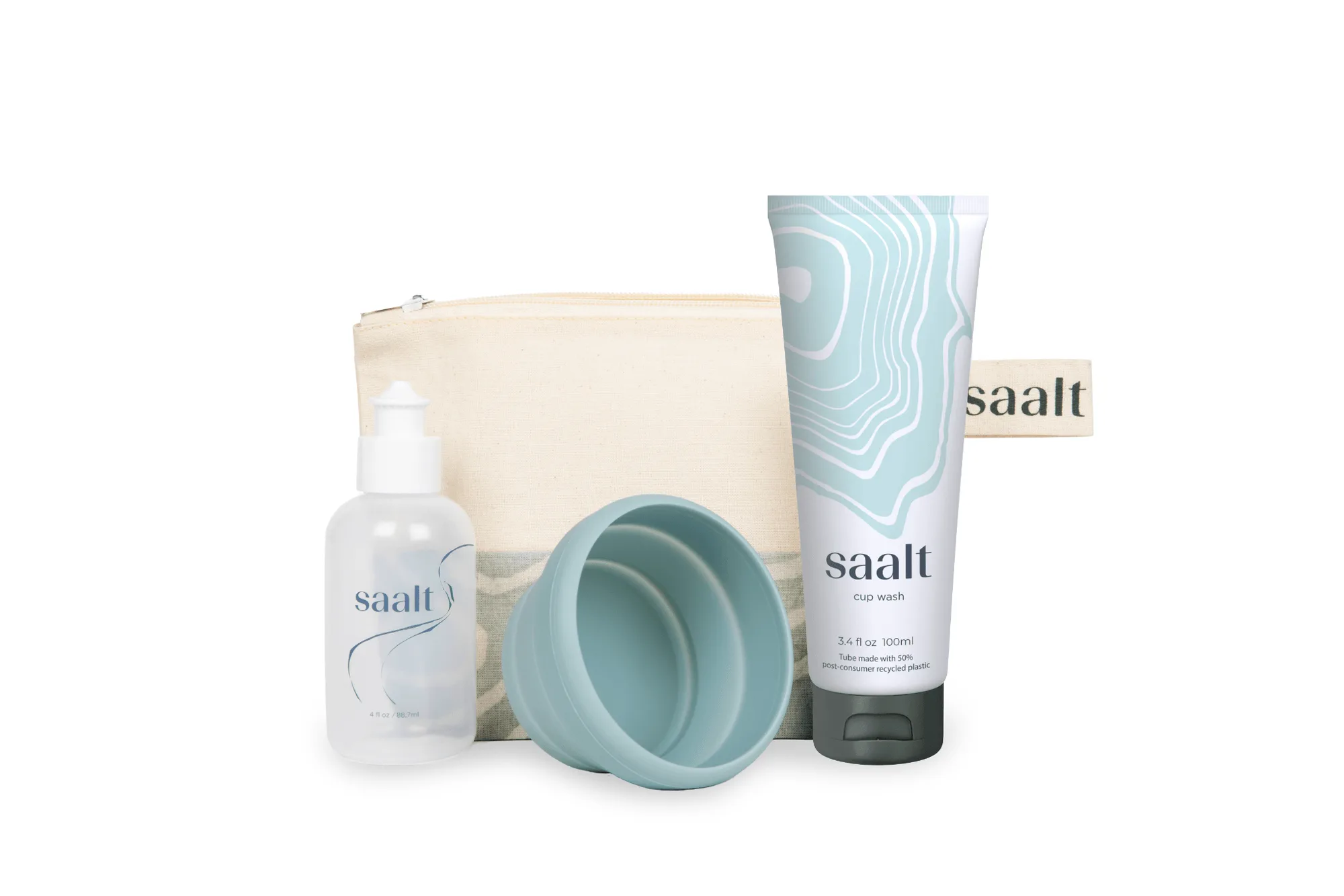 Kit de viagem Saalt: o que inclui e como preparar para o período