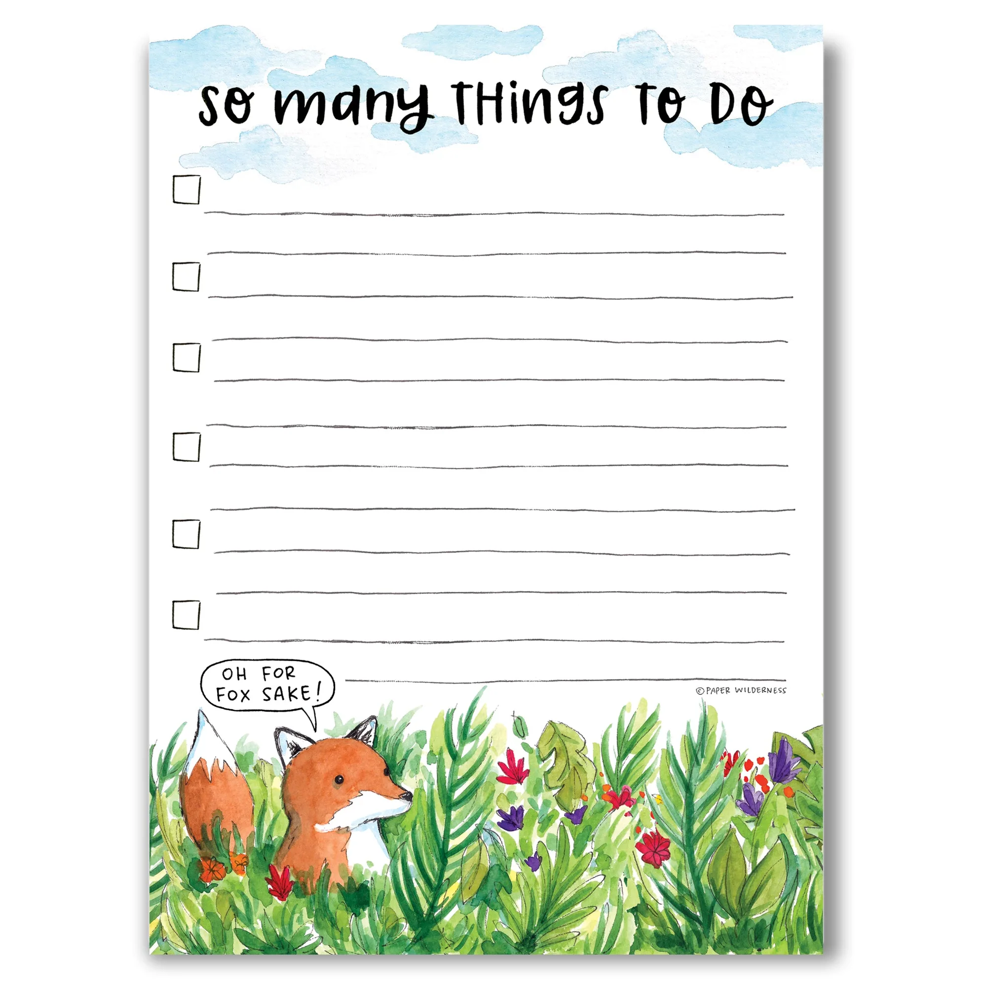 Style a Fox Notepad for Daily Planning