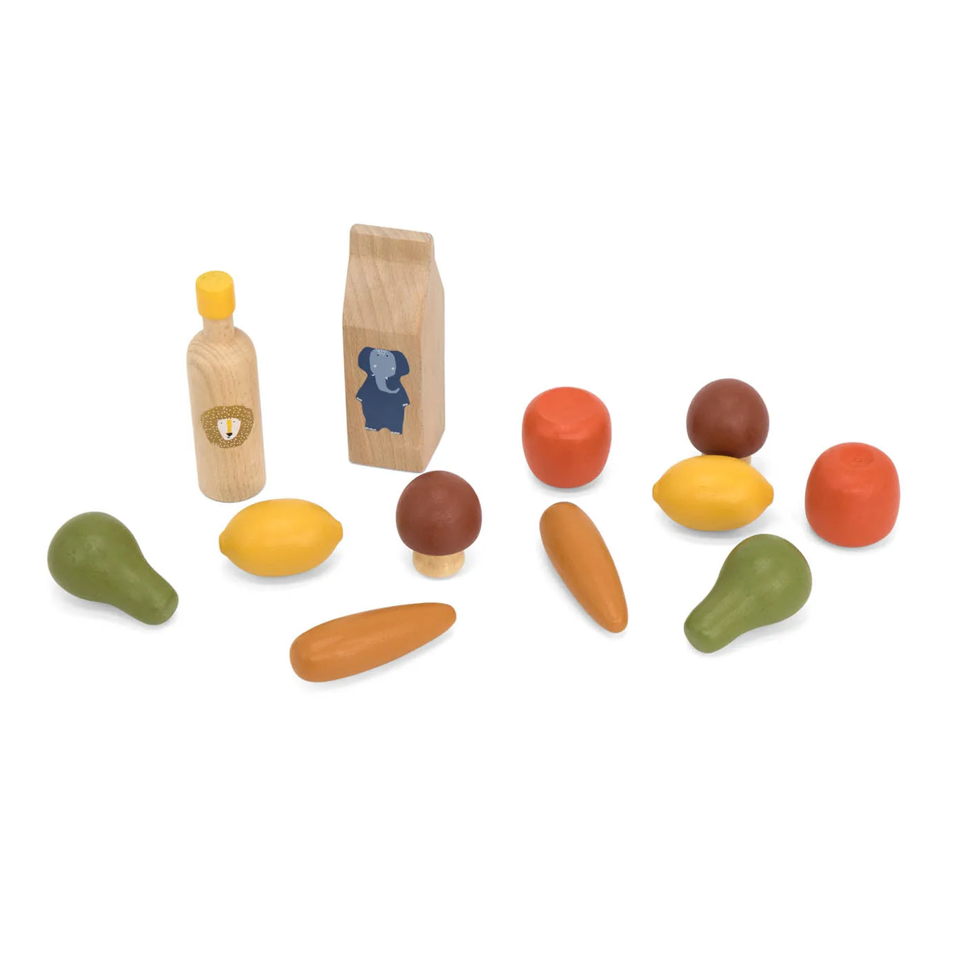How to Introduce Pretend Play with Wooden Groceries and Hairdresser Sets