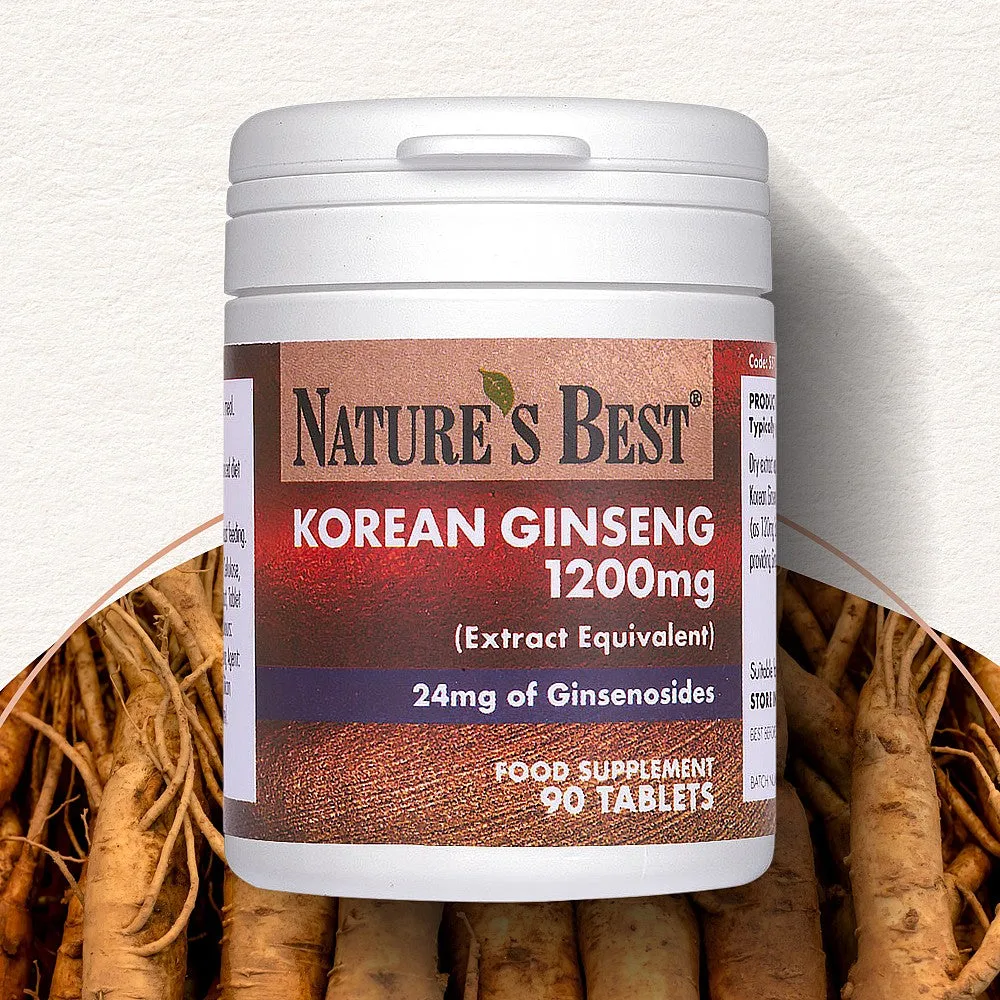 Korean Ginseng 1200mg: How to Take It for Energy